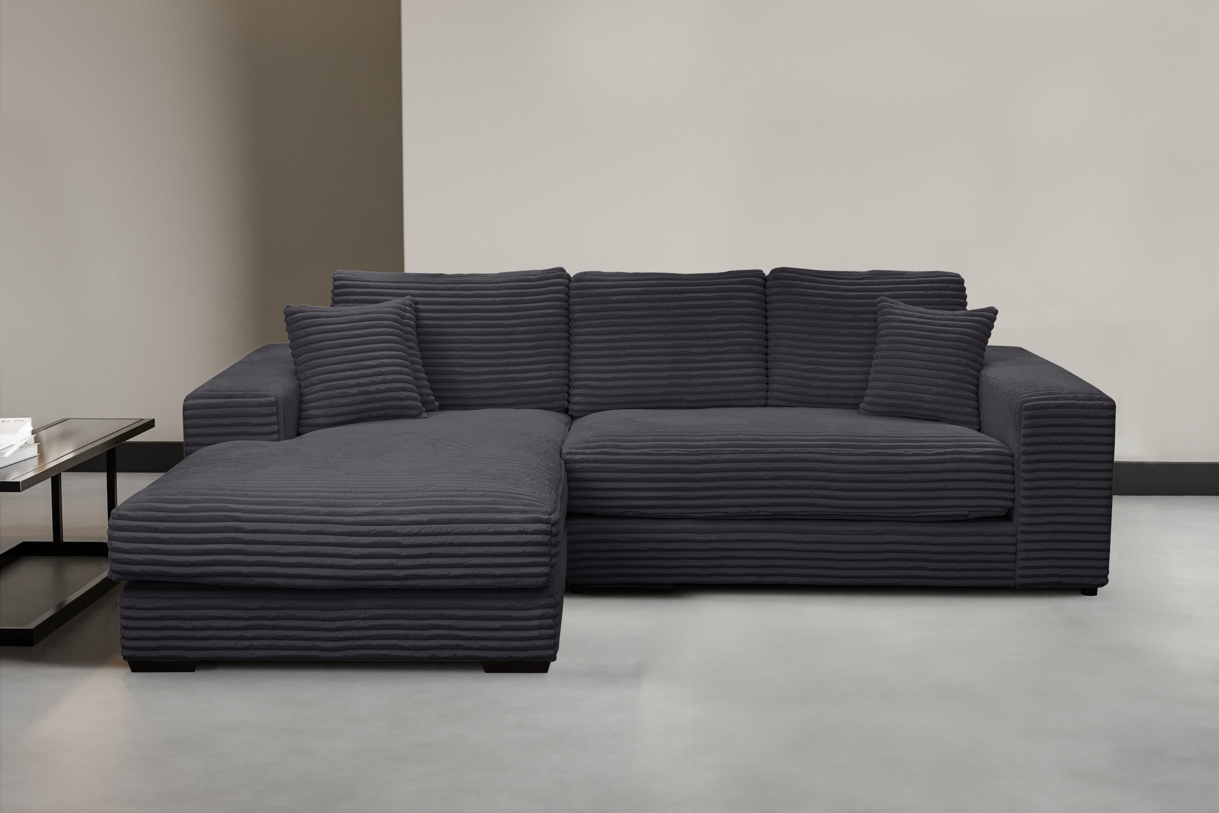 WERK2 Ecksofa "Eden L-Form", Design Ecksofa in Cord mit besonders weichem S günstig online kaufen