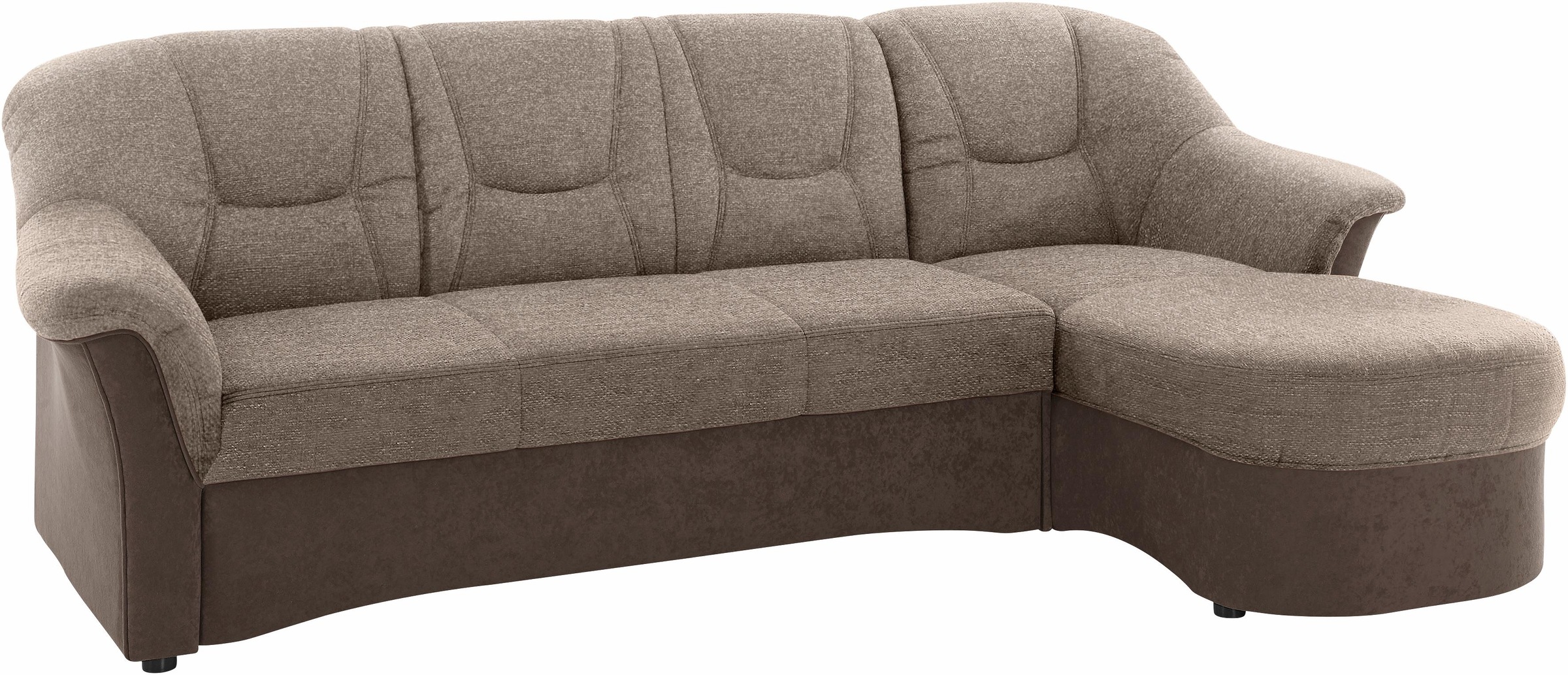DOMO collection Ecksofa »Sarafina zeitlos und komfortabel, optional mit Federkern, L-Form«, wahlweise mit Bettfunktion