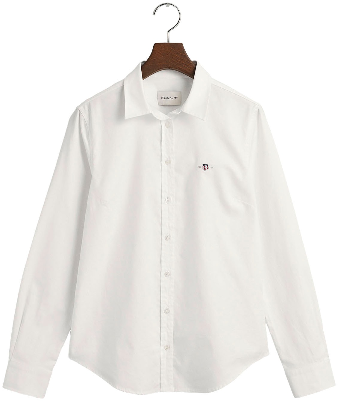 Gant Langarmbluse »SLIM STRETCH OXFORD SHIRT«, mit Locker-Loop-Schlaufe