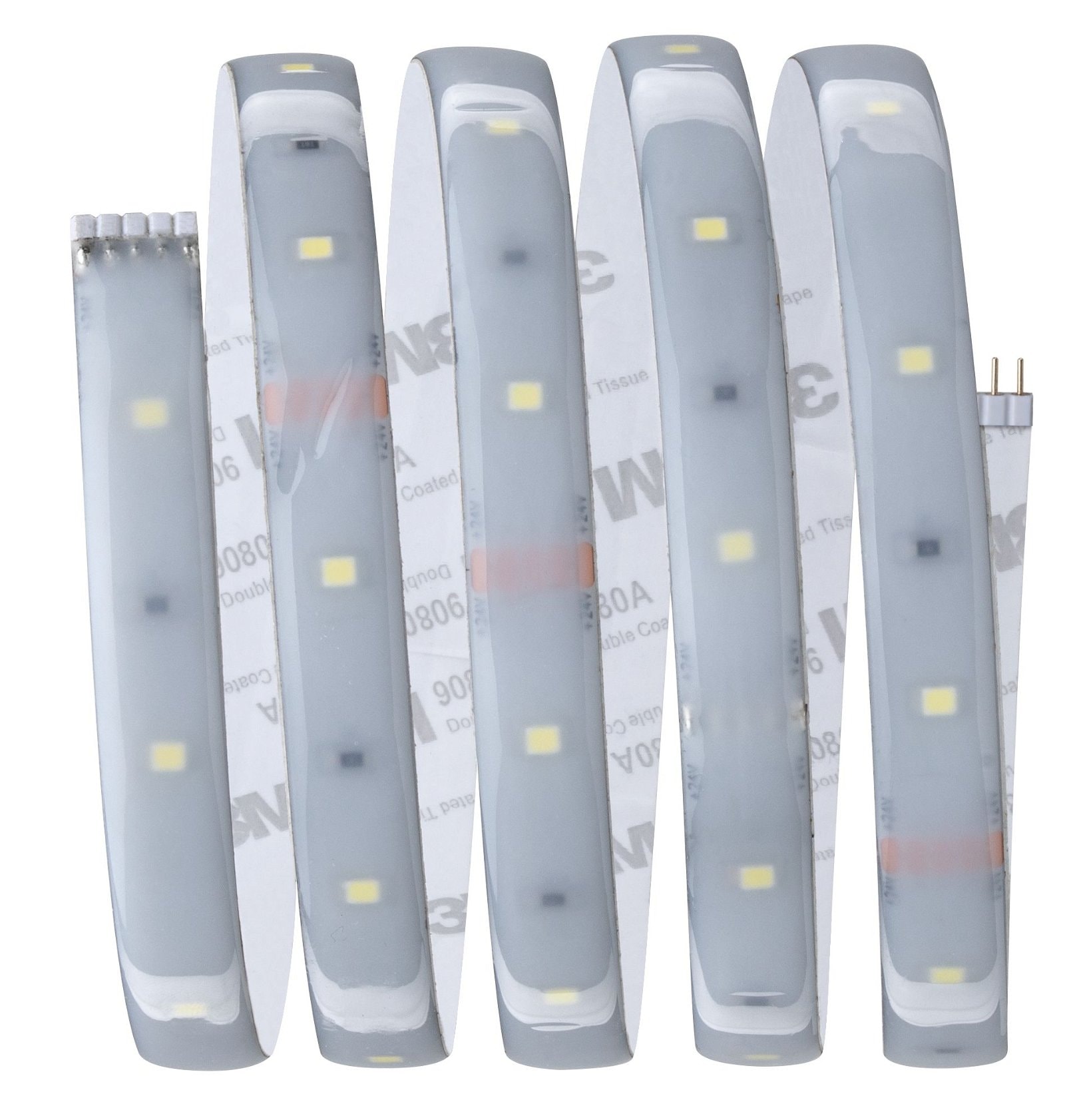Paulmann LED-Streifen »MaxLED 250 Basisset 1,5m Daylight 6W 230/24V Silber Kunststoff«, 1 St.-flammig, IP44 Cover 6500K