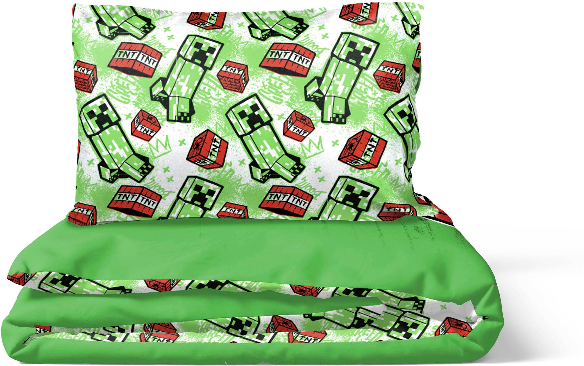 Minecraft Kinderbettwäsche »Minecraft Metro Art« 2 100% Baumwolle