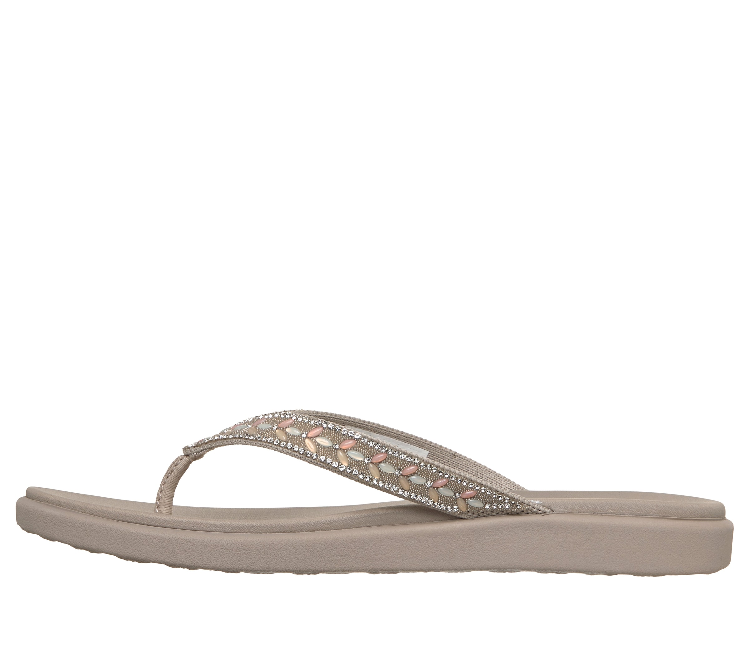 Skechers Zehentrenner »MEDITATION LUXE-«  Strandschuh, Sommerschuh, Badeschuh mit Glitzersteinchen