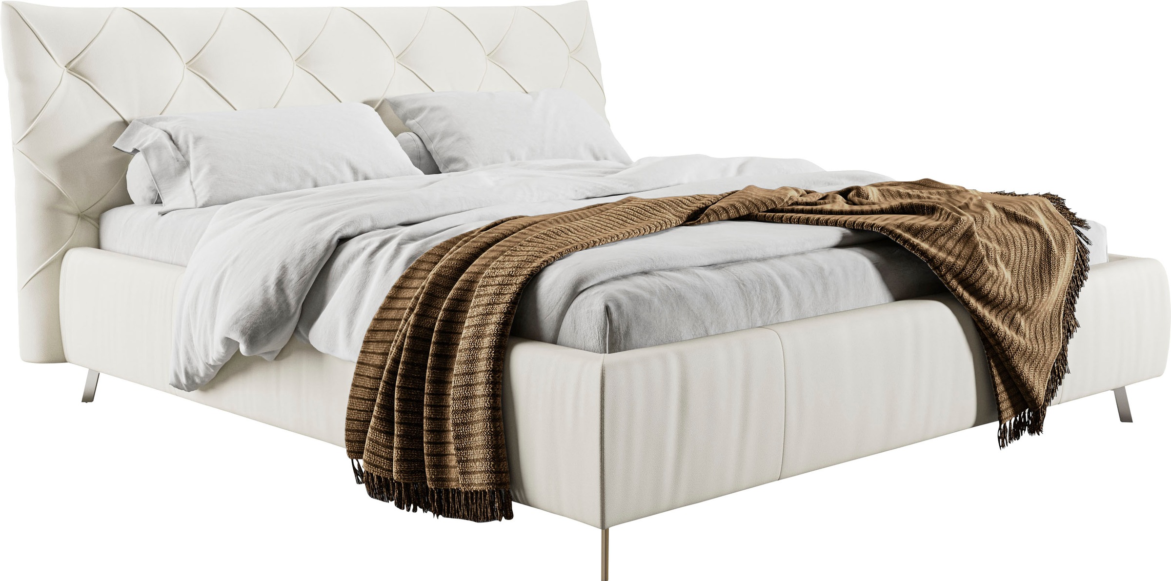 Places of Style Polsterbett »Elloree in 4 Breiten bis 200cm, auch in Leder« günstig online kaufen