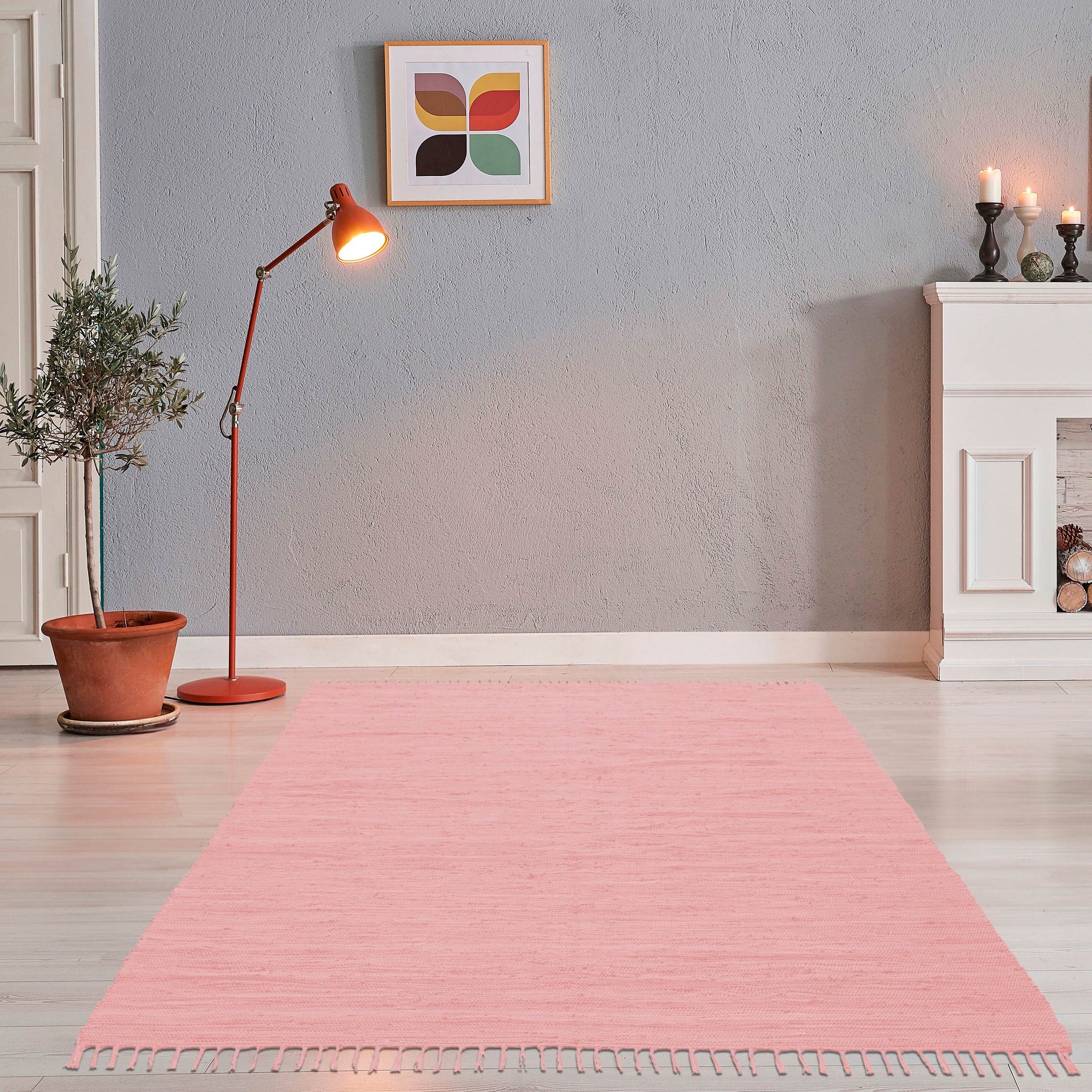THEKO Teppich »Happy Cotton Fleckerl, handgewebt«, rechteckig, 5 mm Höhe, F günstig online kaufen