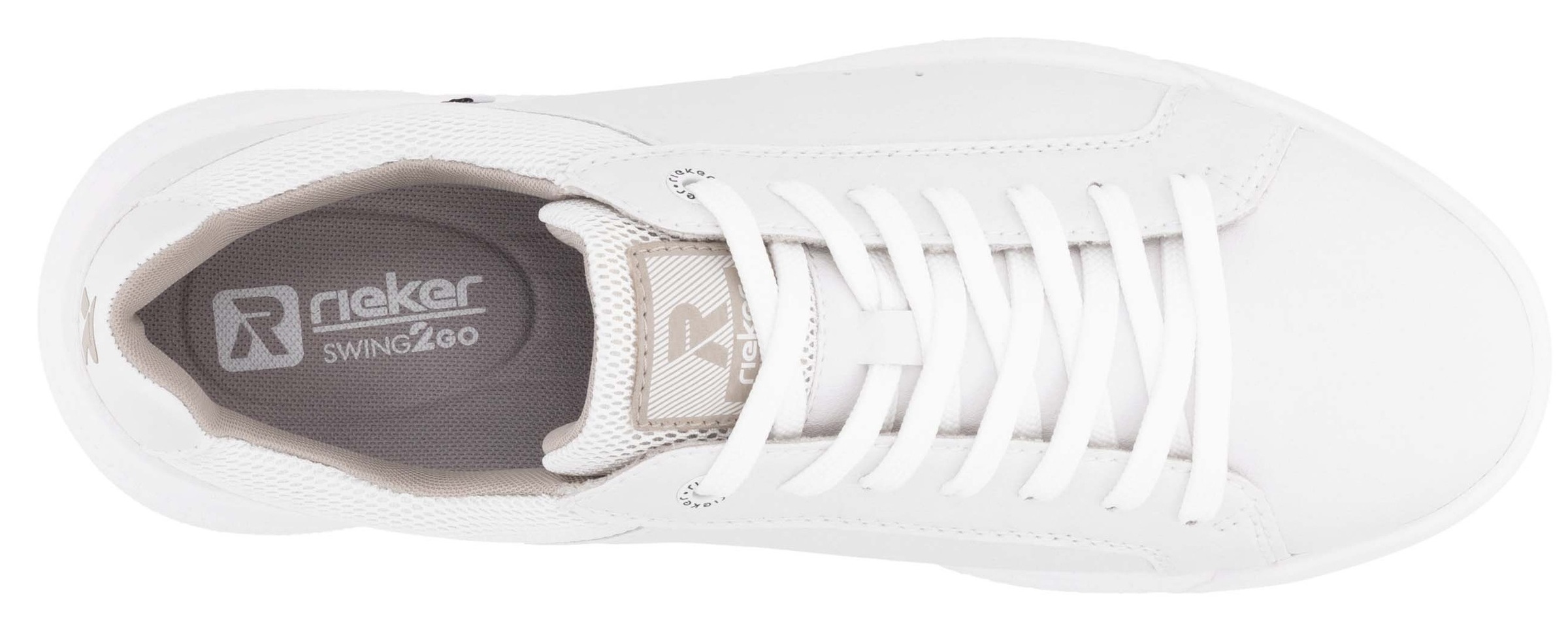 RIEKER Sport Sneaker, mit gepolstertem Schaftrand, Freizeitschuh, Halbschuh, Schnürschuh