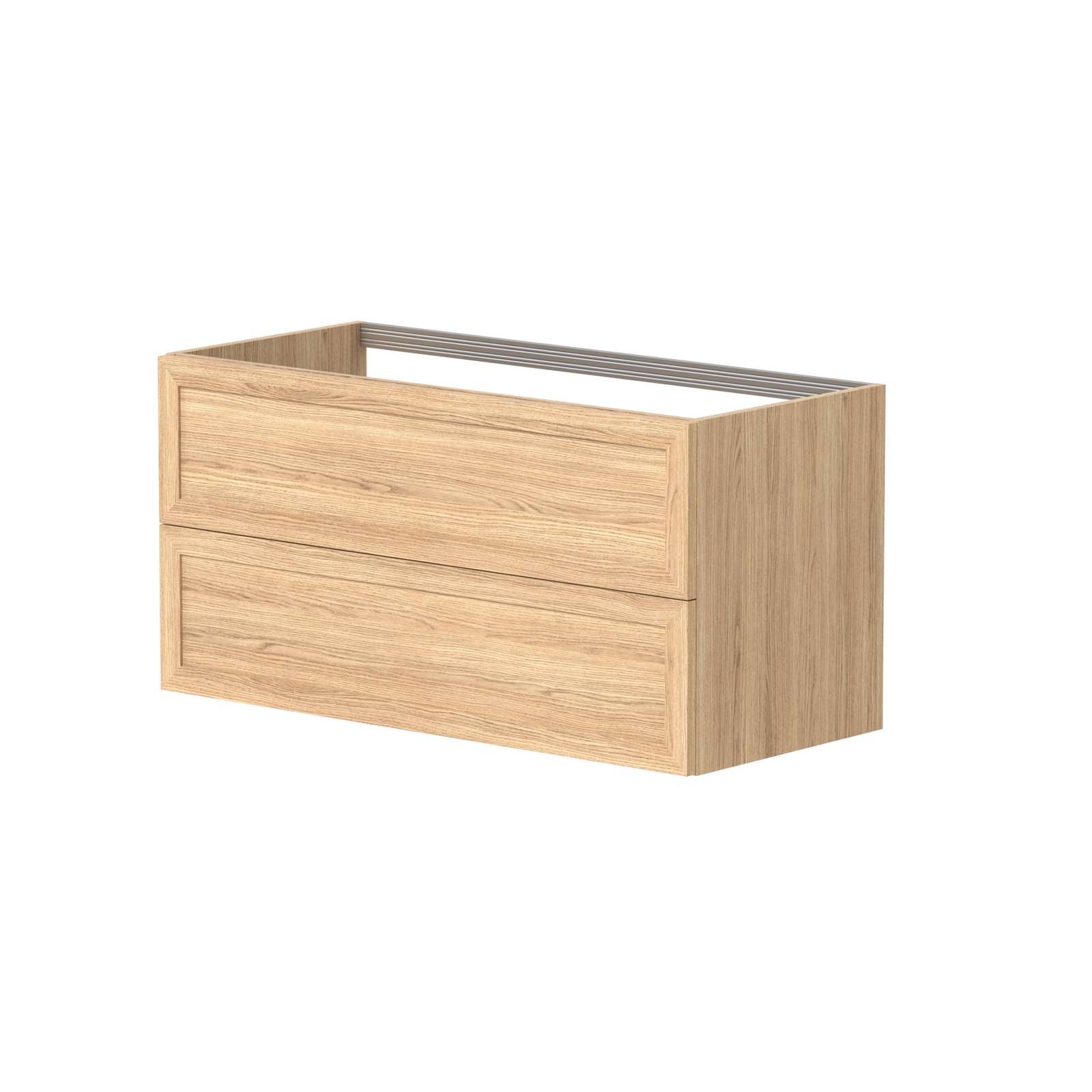 welltime Waschtisch »Rustic«, mit Soft-Close-Funktion, Breite 101,5 cm, Eichenfurnier