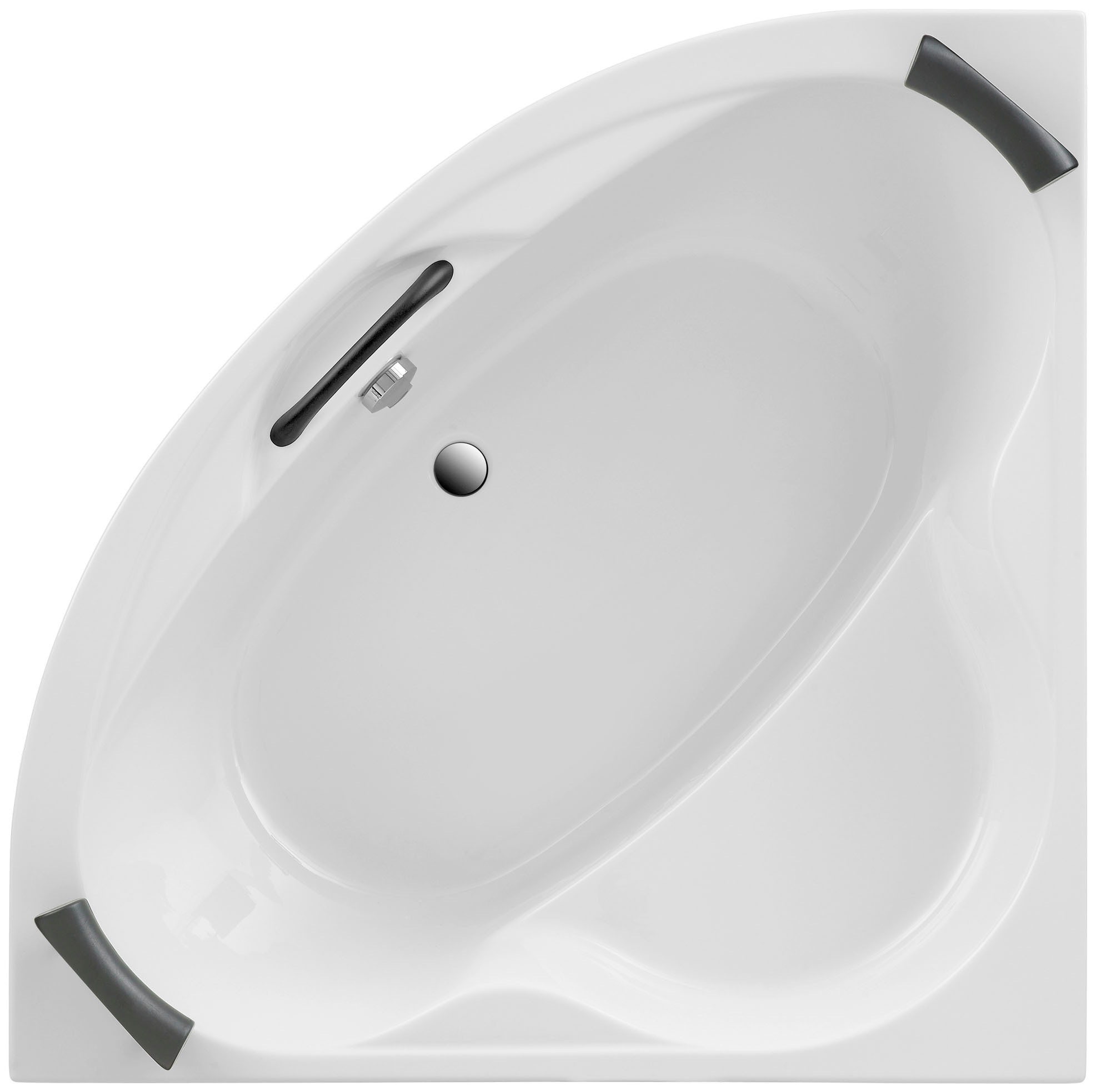 OTTOFOND Whirlpool-Badewanne »Siam« 140 cm, inkl. 2 Nackenstützen und 1 Gri günstig online kaufen