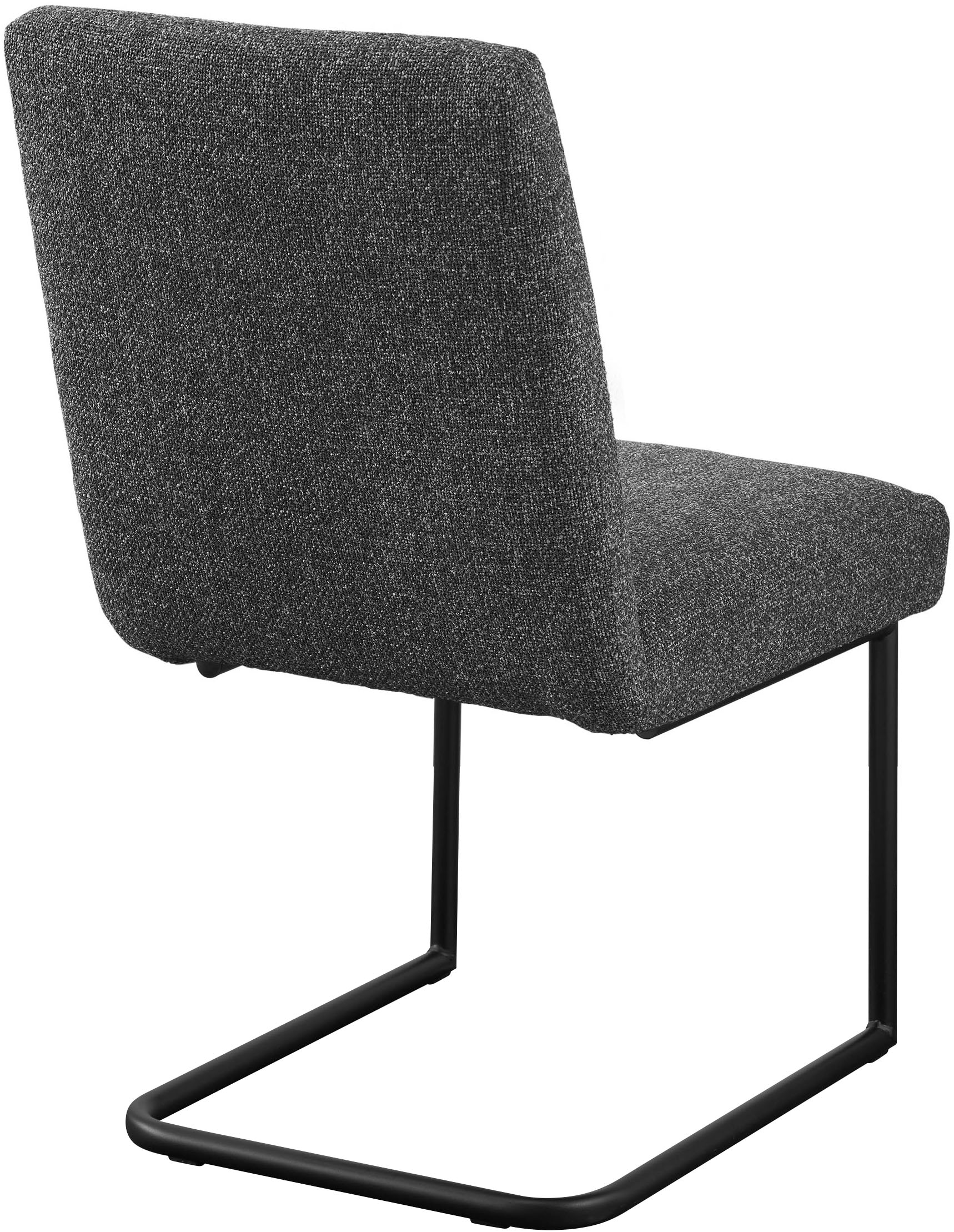 set one by Musterring Esszimmerstuhl »Tracy«, Webstoff, 2er-Set, Freischwingergestell schwarz, Sitz aus Webstoff, B52 x T65 cm