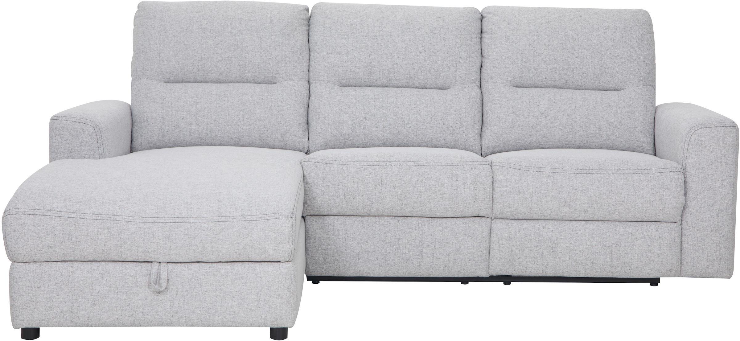Home affaire Ecksofa »VENOIR, L-Form, 250 cm, manuelle u. elektrische Funktion (m. USB A/C)«, Stauraum unter der Recamiere, 2. Staufach, Federkern