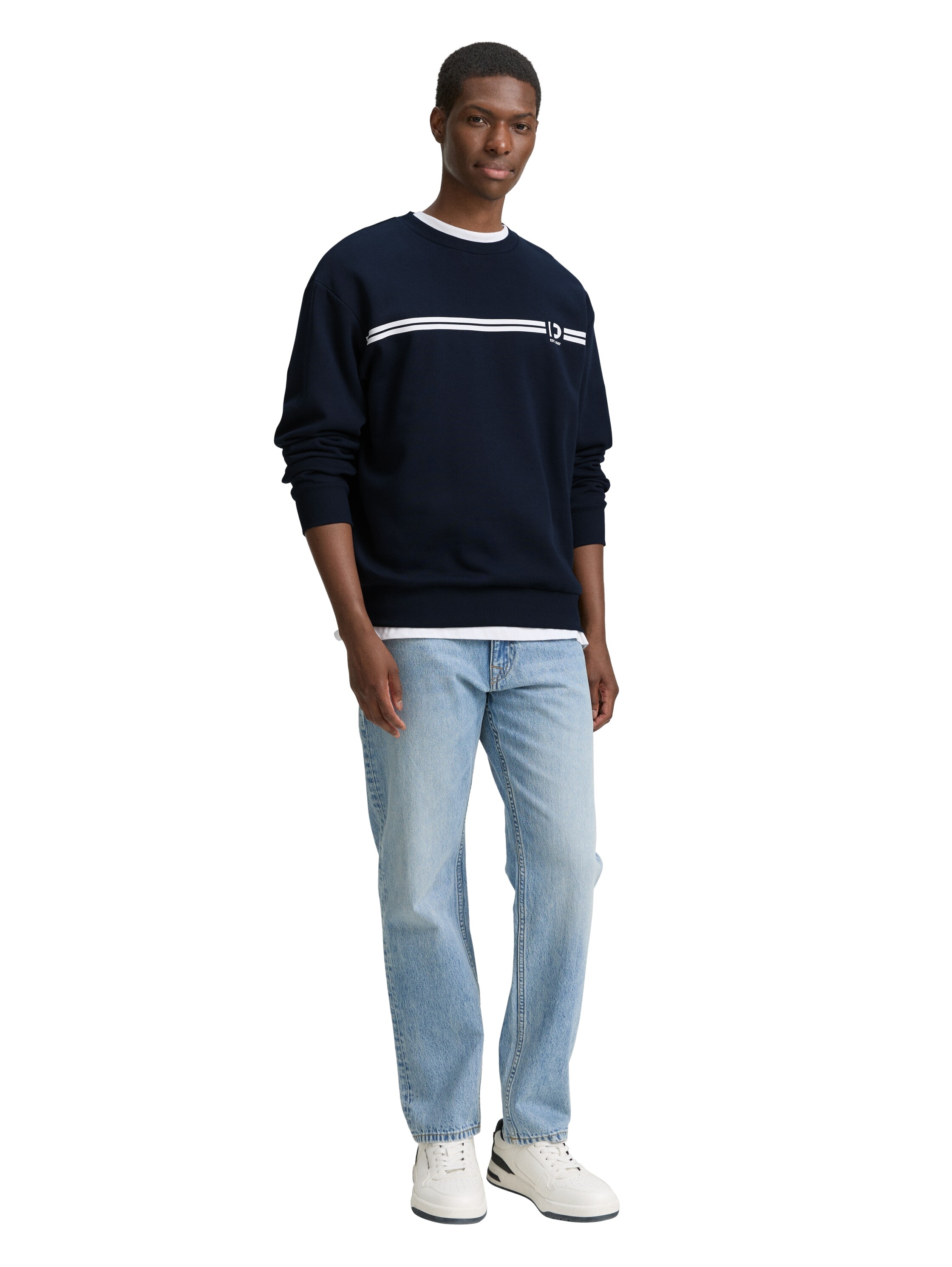 TOM TAILOR Denim Sweatshirt, mit Logo-Print