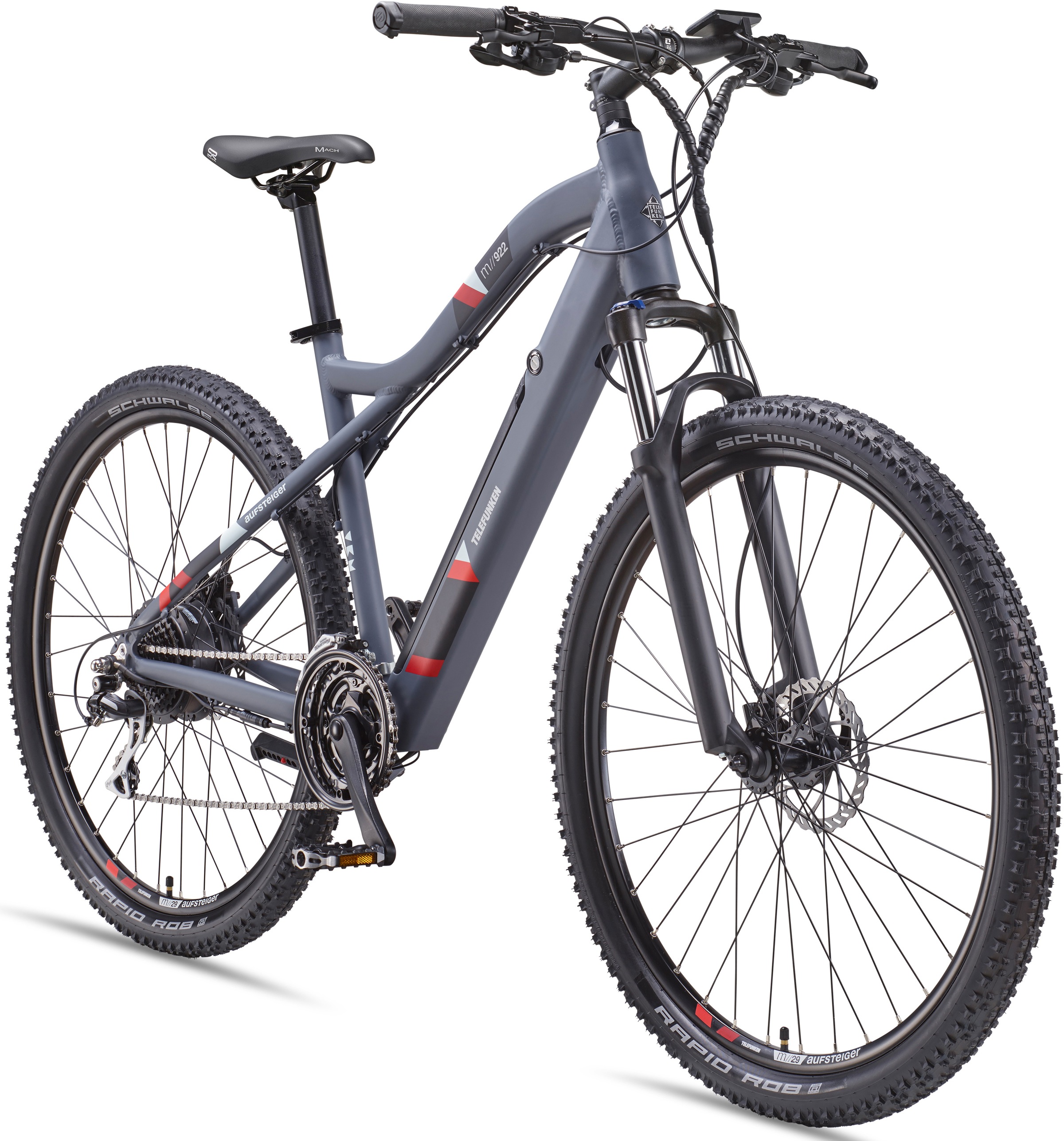 Telefunken E-Bike »Aufsteiger M922«, 24 Gang, Shimano, Acera, Heckmotor 250 W