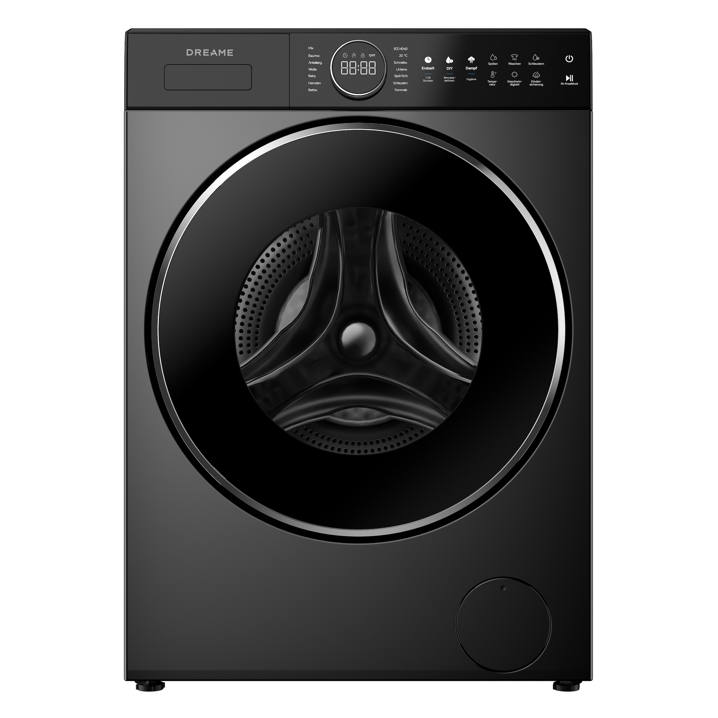 Dreame Waschmaschine »DWF10M70DAEU« 10 kg 1400 U/min Automatikpflege, Hygieneprogramm, Inverter-Motor