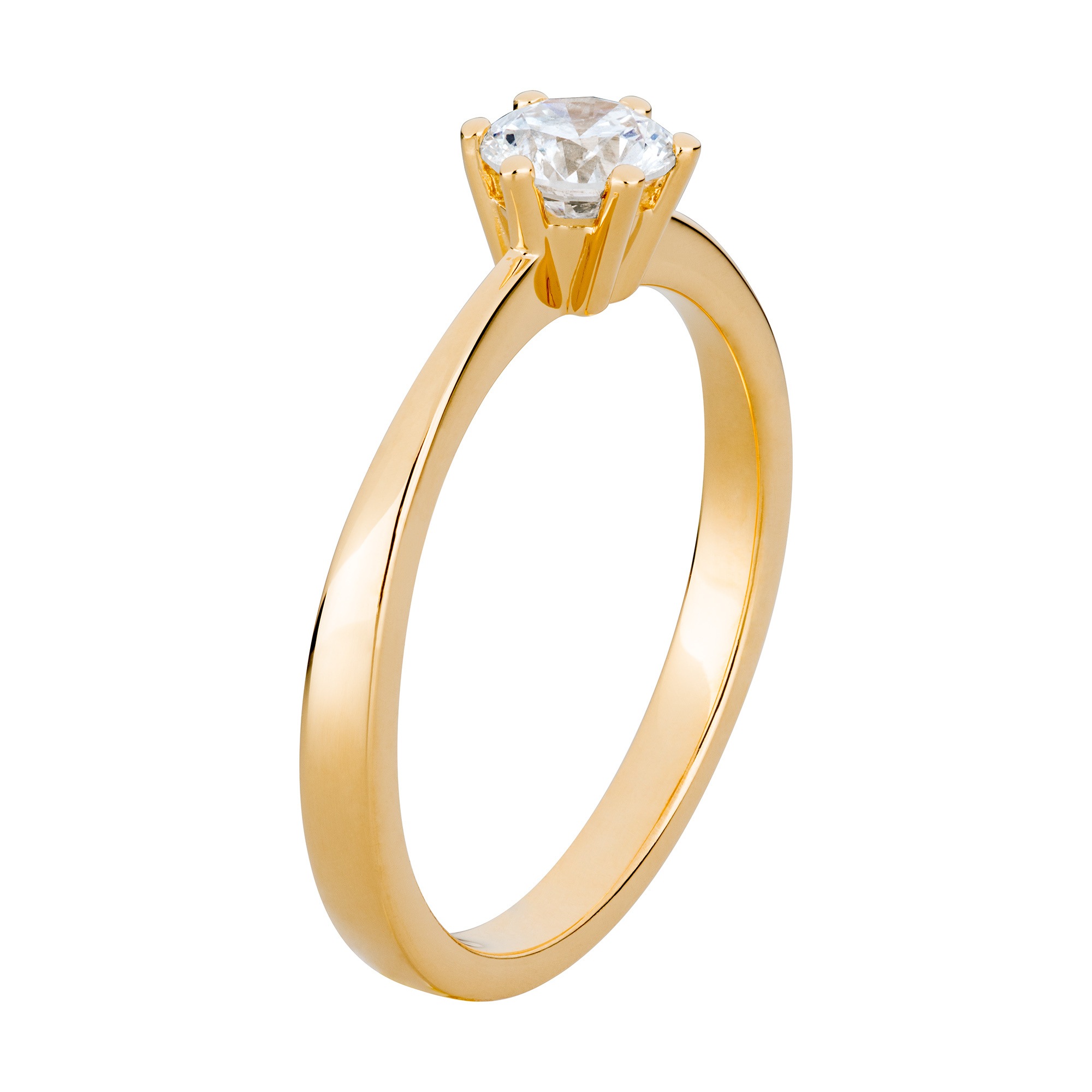 Orolino Fingerring »Gold 750 mit natürlichem Brillant 0,50ct.«