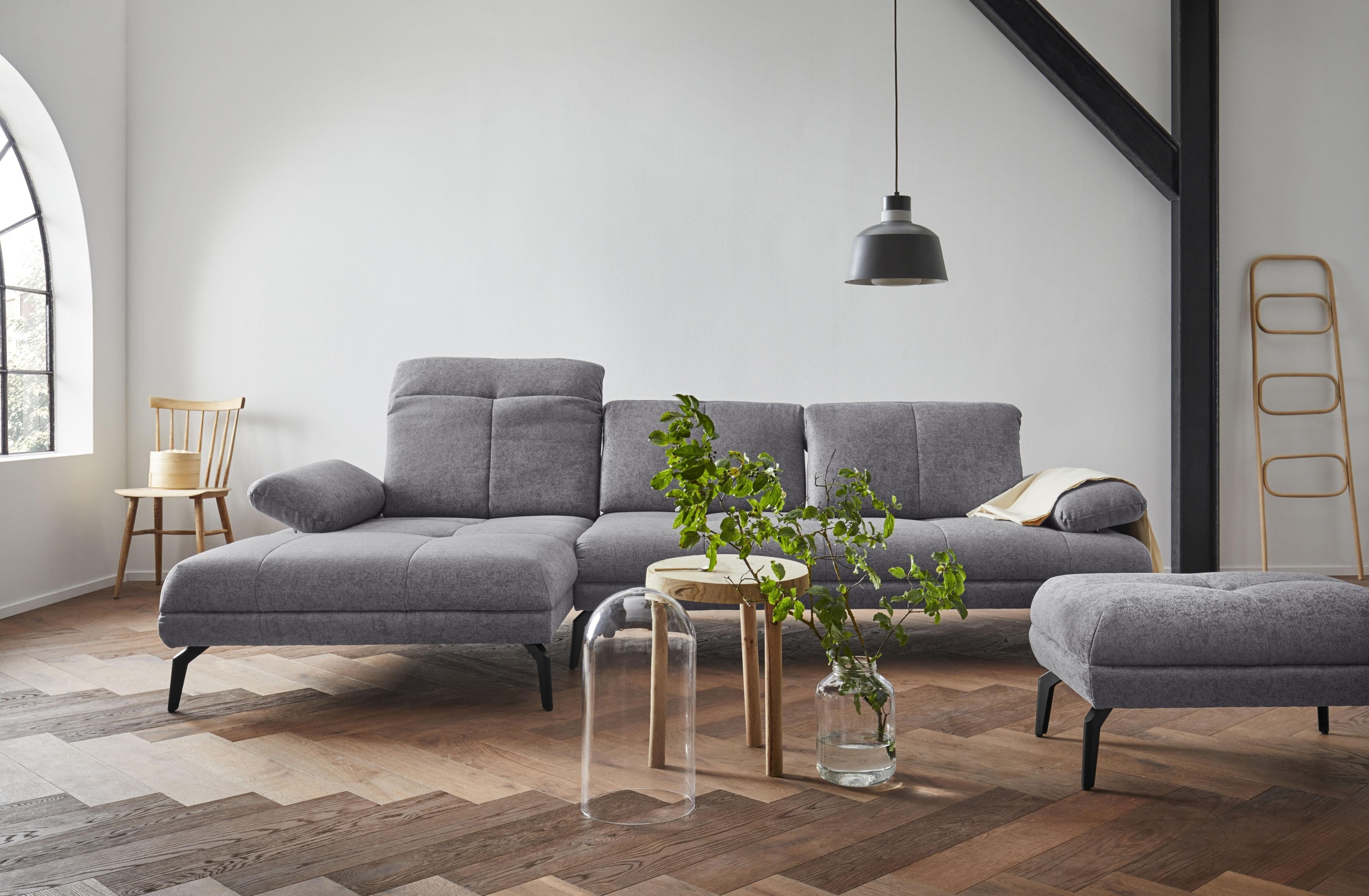 andas Ecksofa »Stenlille L-Form«, incl. Sitztiefen-, Kopfteil- und Armteilverstellung