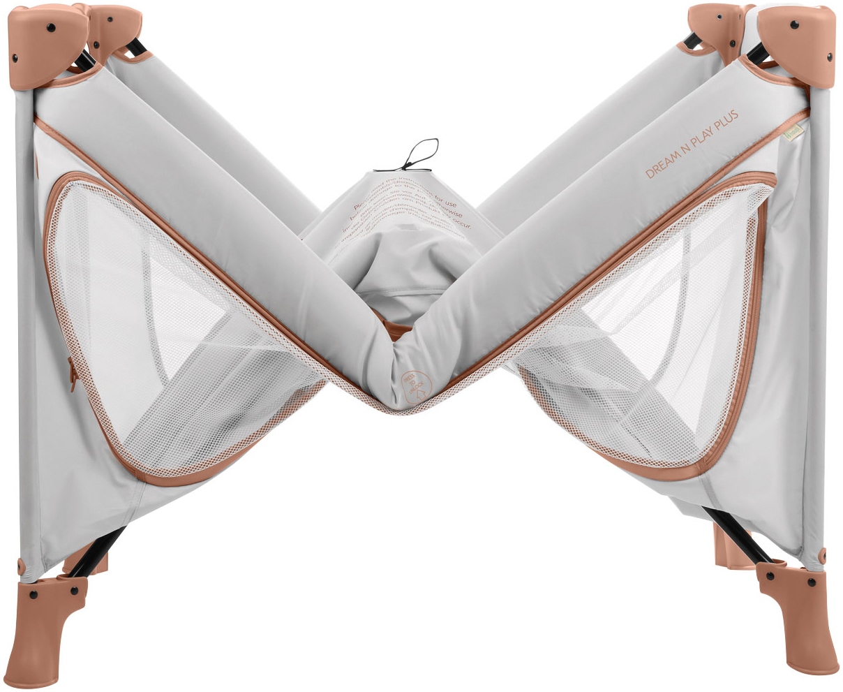 Hauck Baby-Reisebett »Dream N Play Plus, Dusty Cork«, Vorderausstieg