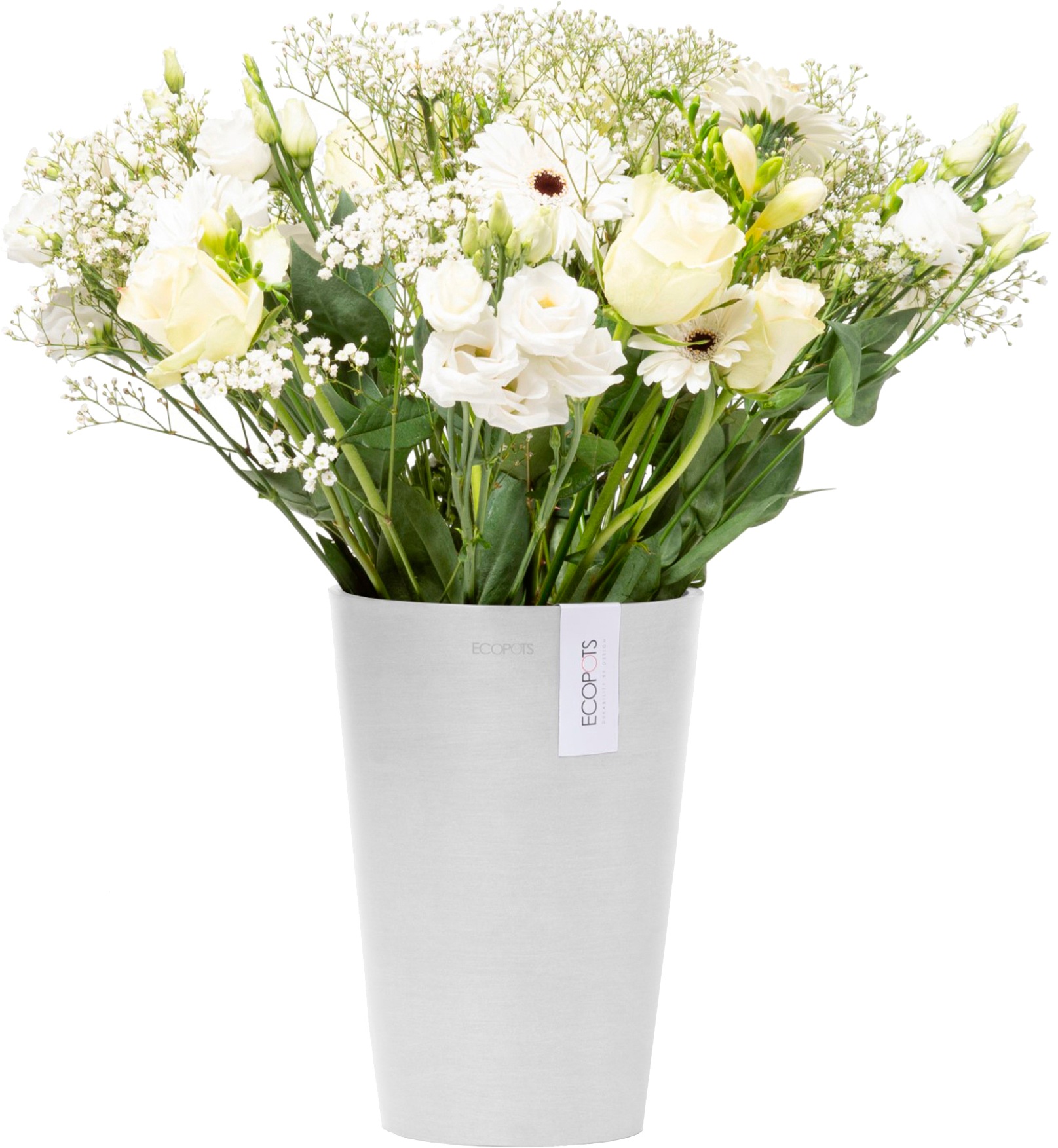 ECOPOTS Blumentopf »Pisa 17,5 Weiß«, für den Innenbereich