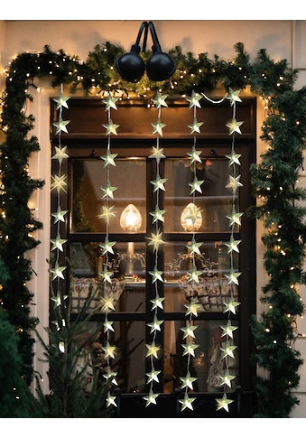 Lichtervorhang »Weihnachtsdeko aussen«, 60 St.-flammig