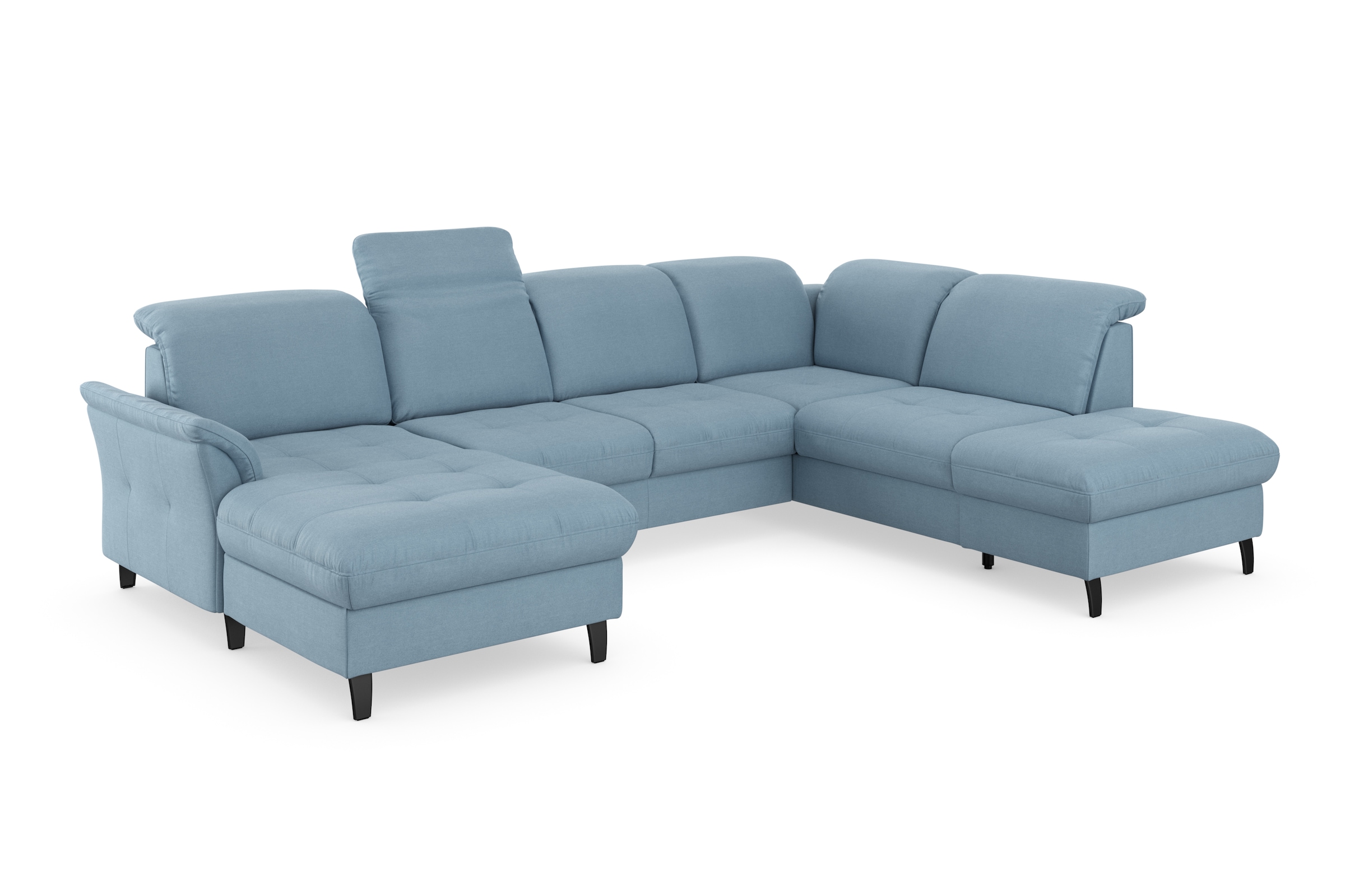 sit&more Wohnlandschaft »Maggiore U-Form«, wahlweise mit Kopfteilverstellung, Bettfunktion und Stauraum