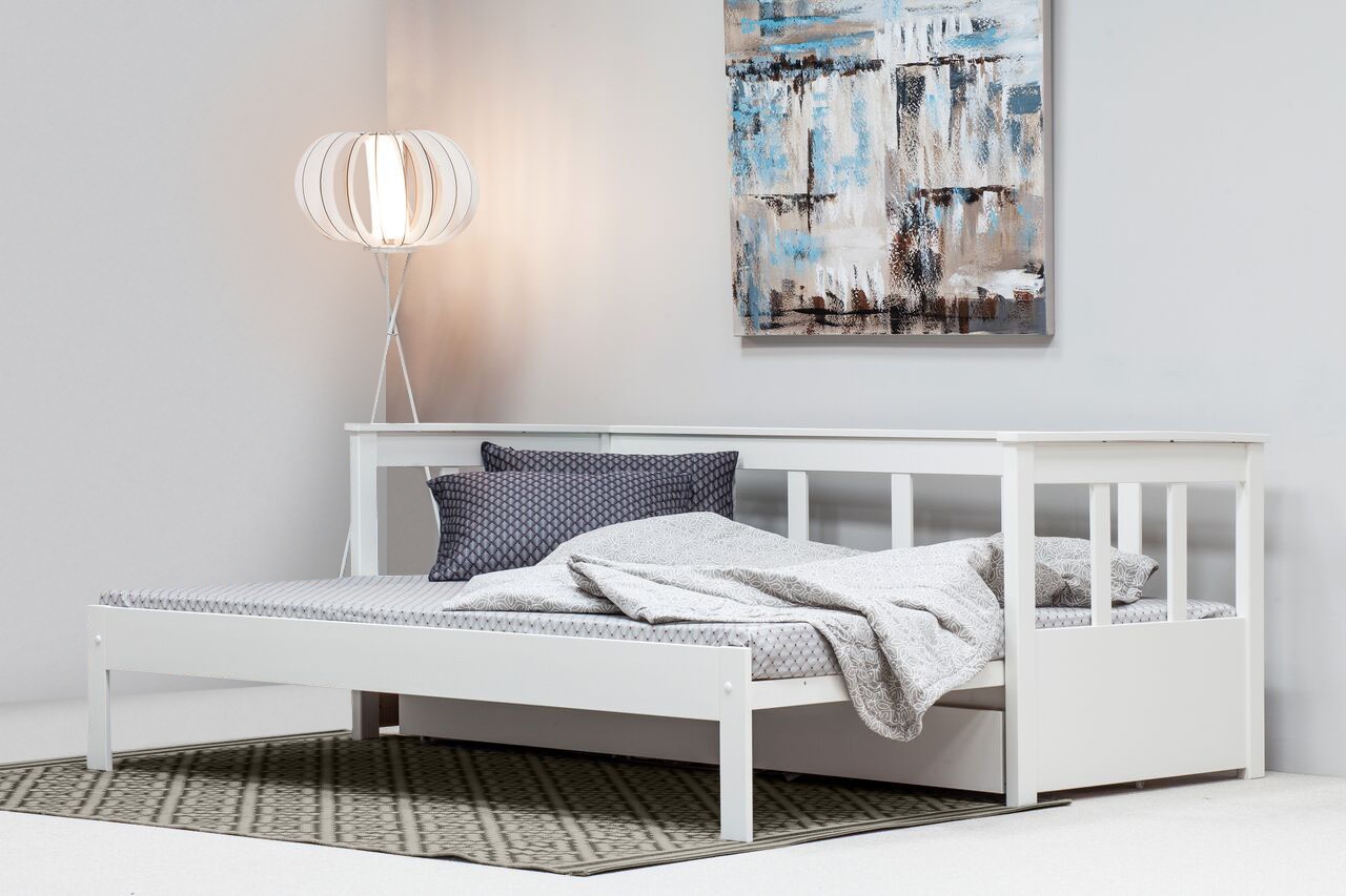 Home affaire Daybett »"AIRA" Kinderbett, Gästebett, Skandi- Design, Schubla günstig online kaufen