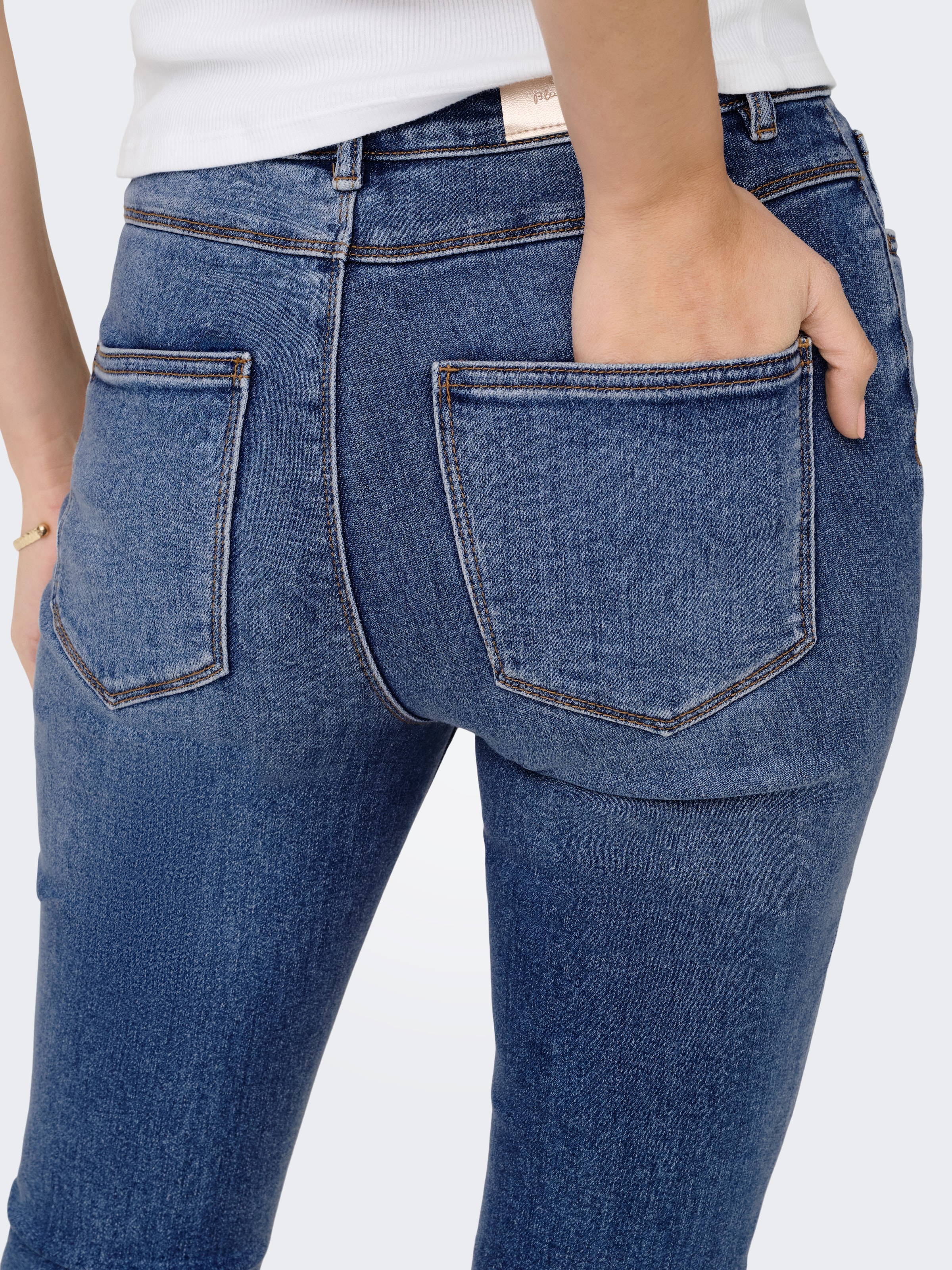 ONLY Skinny-fit-Jeans »ONLMILA HW SK ANK DNM BJ13994 NOOS« Baumwollmischung, skinny fit