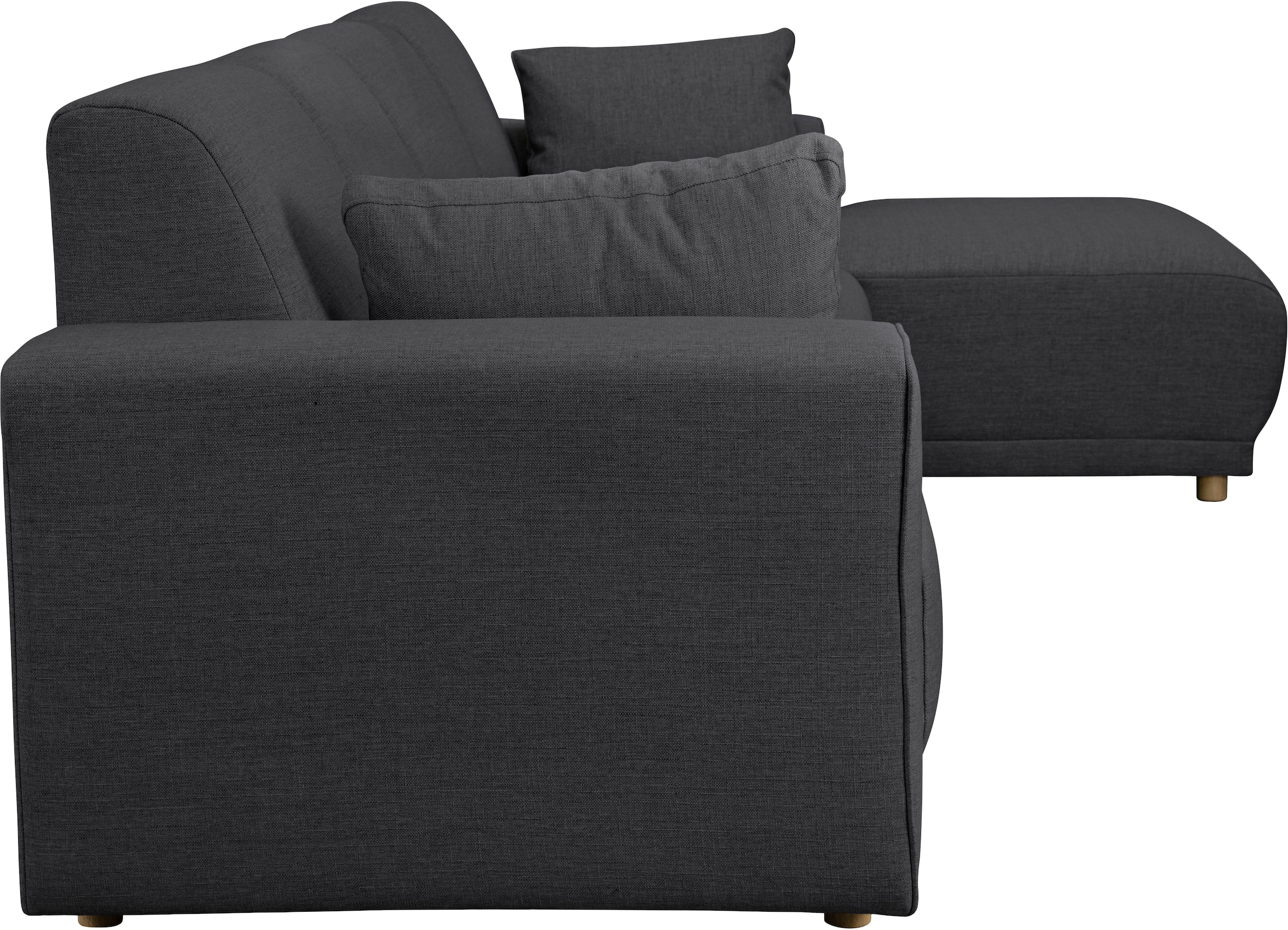 Home affaire Ecksofa »LEMPS wahlweise Recamiere links oder rechts L-Form«, incl. Zierkissen, Stellmaße 297x162 cm