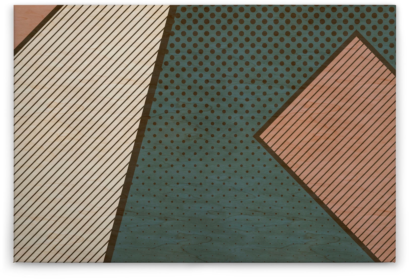 Bricoflor Geometrisches Bild Auf Leinwand Im Pop Art Stil Grafik Wandbild I günstig online kaufen