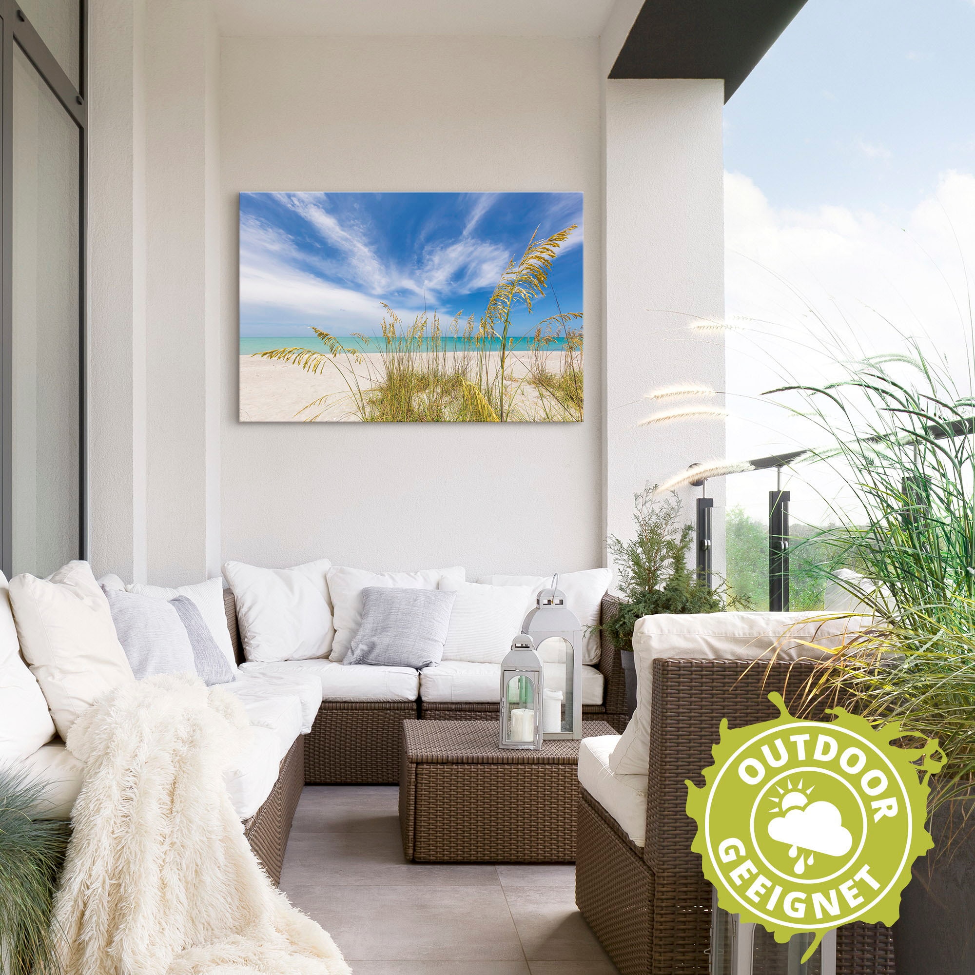 Artland Wandbild »Himmlische Stille am Strand«, Strandbilder, (1 St.), als Alubild, Outdoorbild, Leinwandbild in verschied. Größen