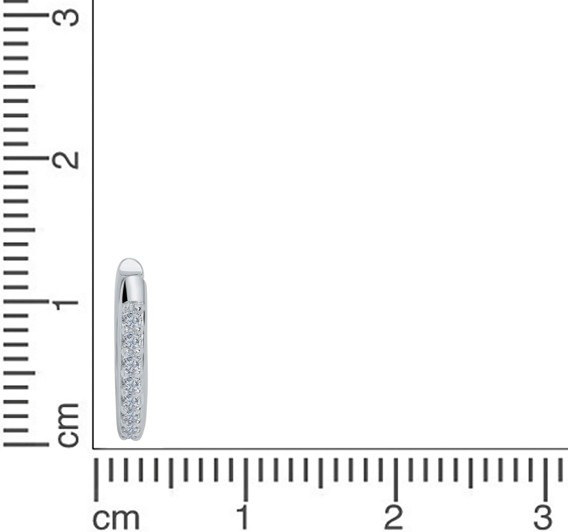Firetti Ohrklemme »Schmuck Geschenk, Ohrring, Silber 925«, mit Zirkonia (synth.)