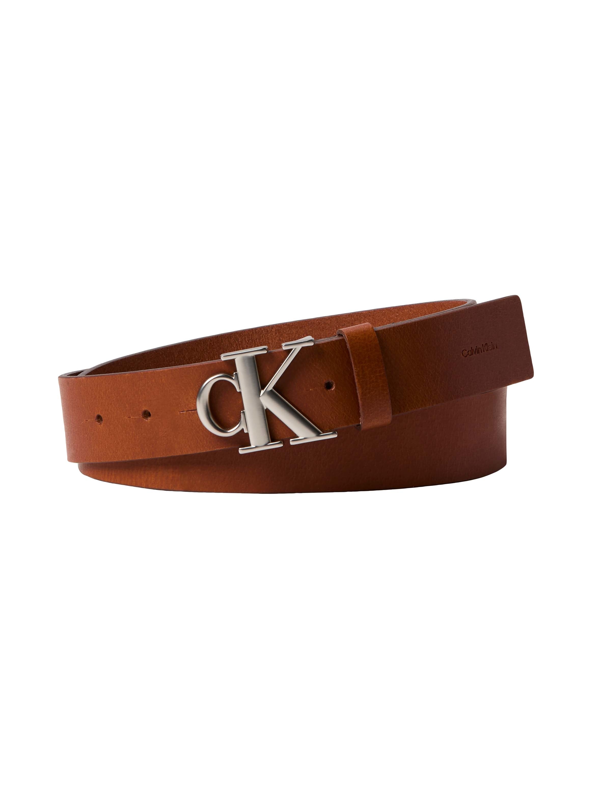 Calvin Klein Ledergürtel »CK BUCKLE SMOOTH 35MM« Größenverstellbar mit Metallschließe