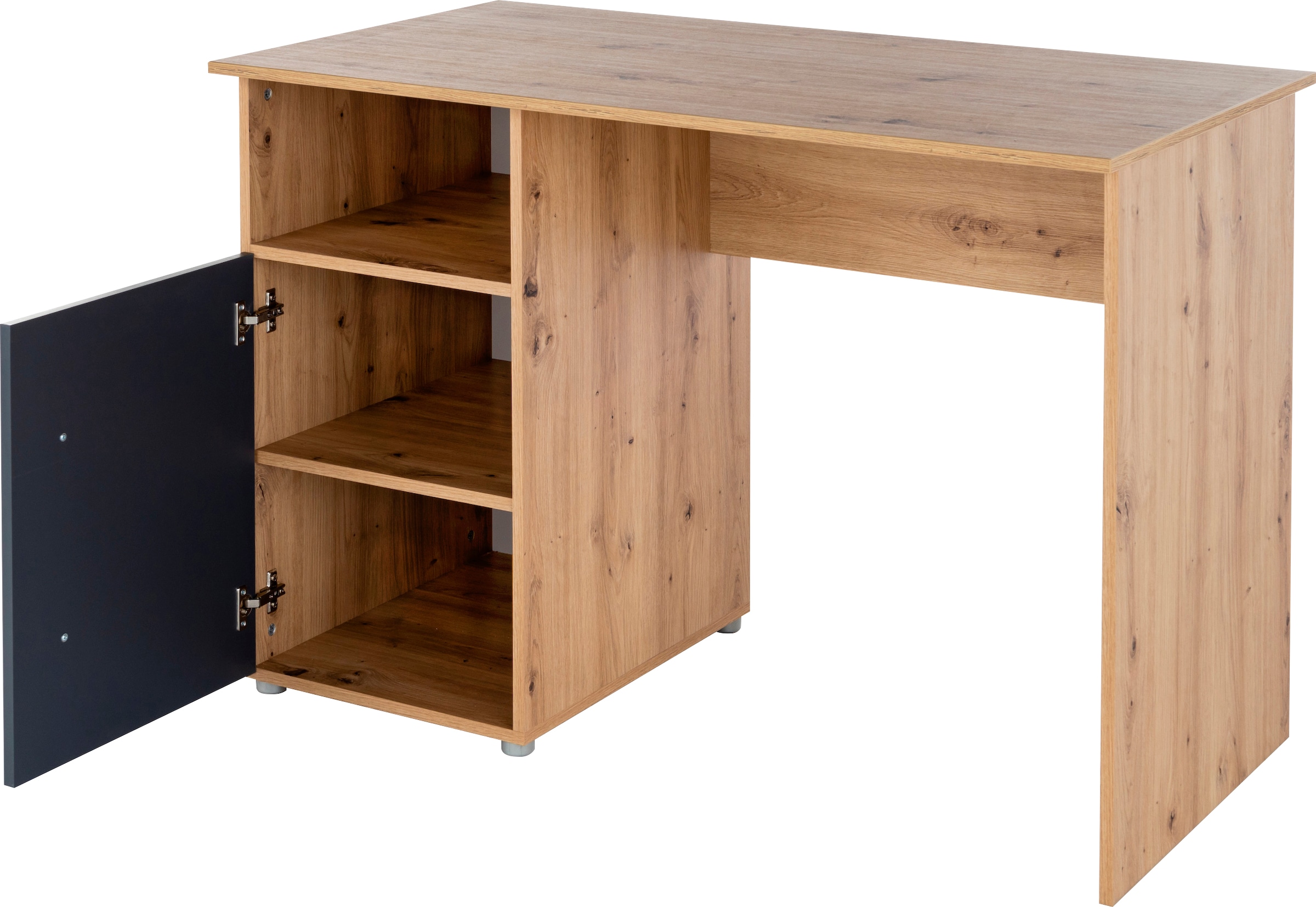 arthur berndt Jugendzimmer-Set »Alessio«, (Set, 4 tlg., Kleiderschrank mit Schubfächern, Regalelement, geräumiger Auszug), mit Melamin-Oberfläche