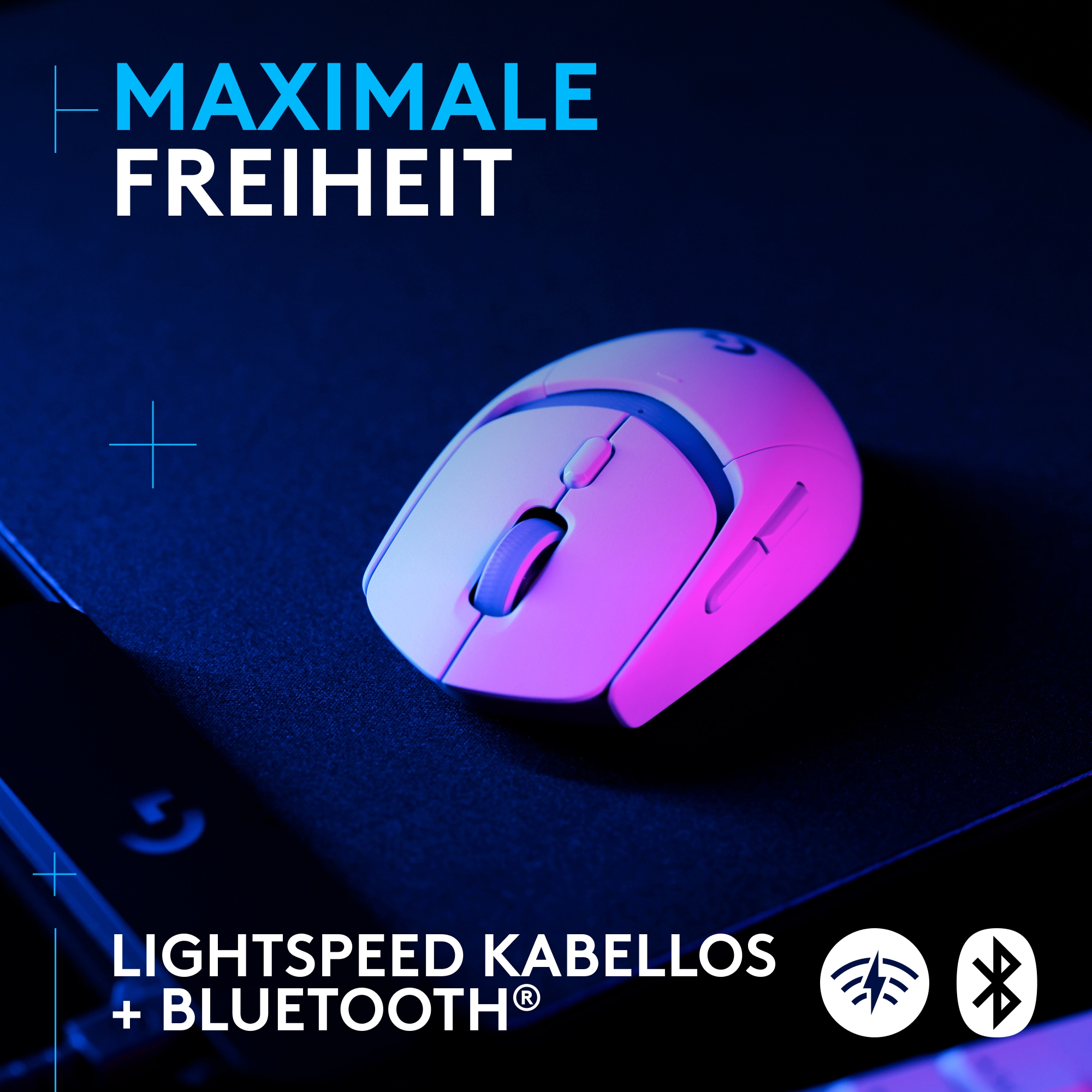 Logitech Gaming-Maus »G309 LIGHTSPEED - WHITE -EER2«, Bluetooth