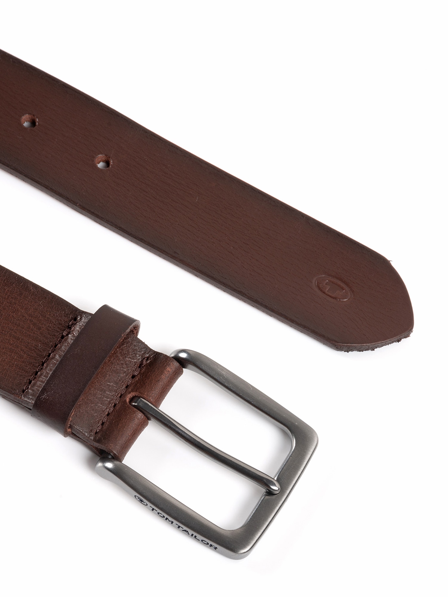 TOM TAILOR Ledergürtel »TTSCOTT«, 3,5 cm breit, Herrengürtel, Jeans und Casual, bis Gr. 120