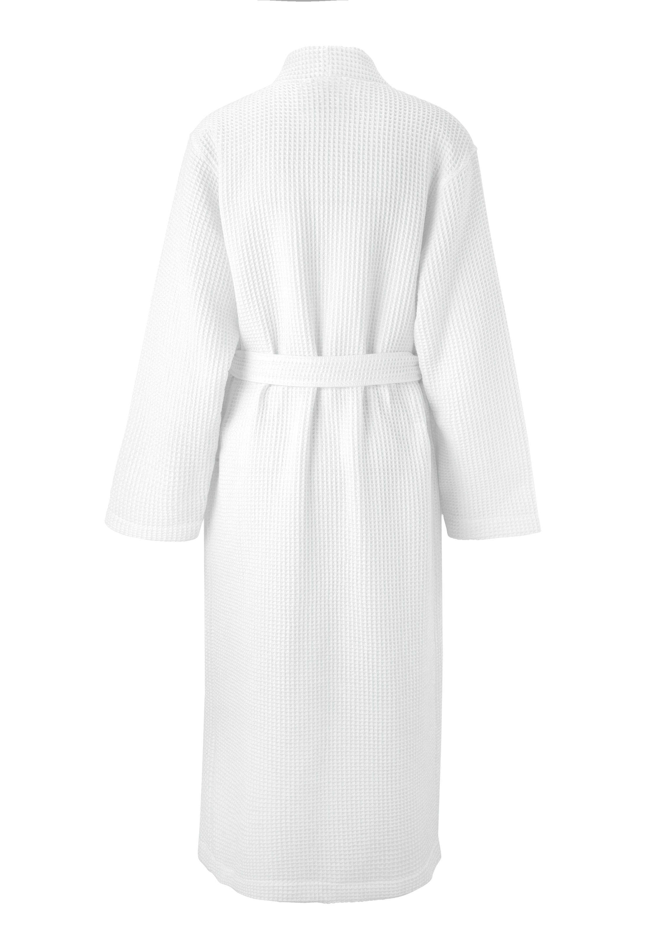 OTTO home Unisex-Bademantel »Inga, Waffelpiqué, leicht, ideal für Sauna & Spa, Hotelbademantel« 1 Stk. kleines Packmaß, Taschen, Damen & Herren, S-3XL, Morgenmantel