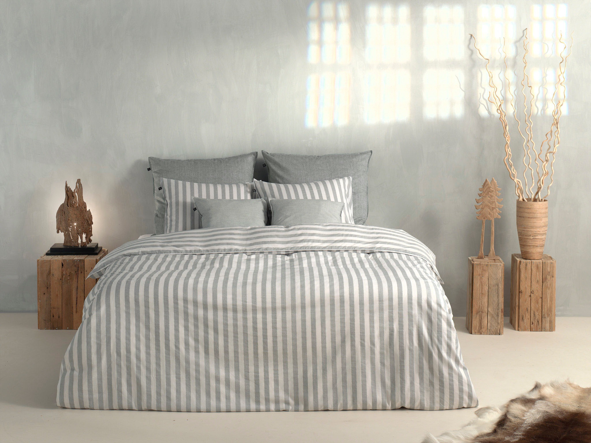 ZO HOME Bettwäsche »Banda-di-Lino« 2 Stk. tlg. Bettwäsche aus 100% Baumwoll günstig online kaufen