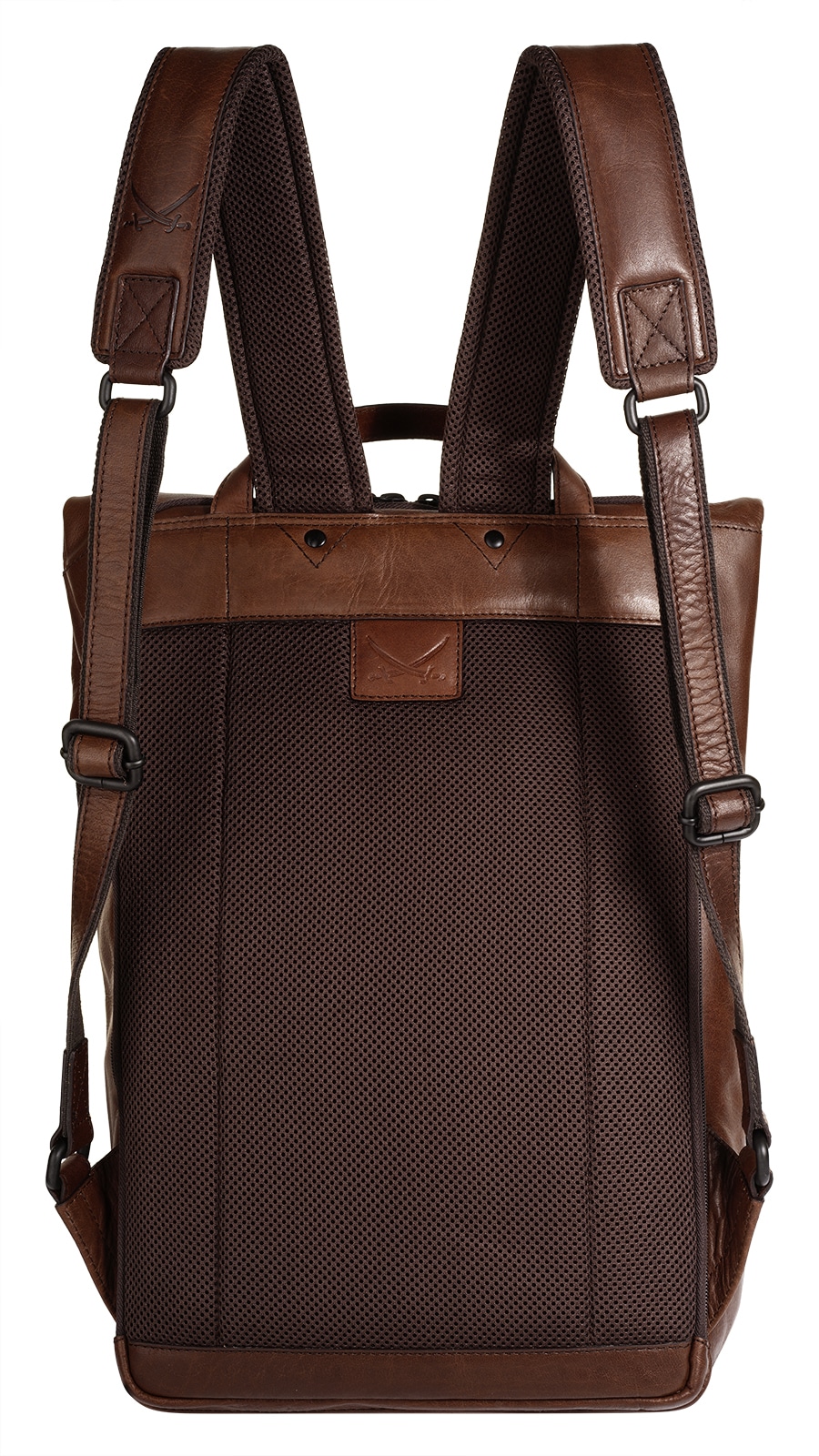 Sansibar Laptoprucksack, echt Leder