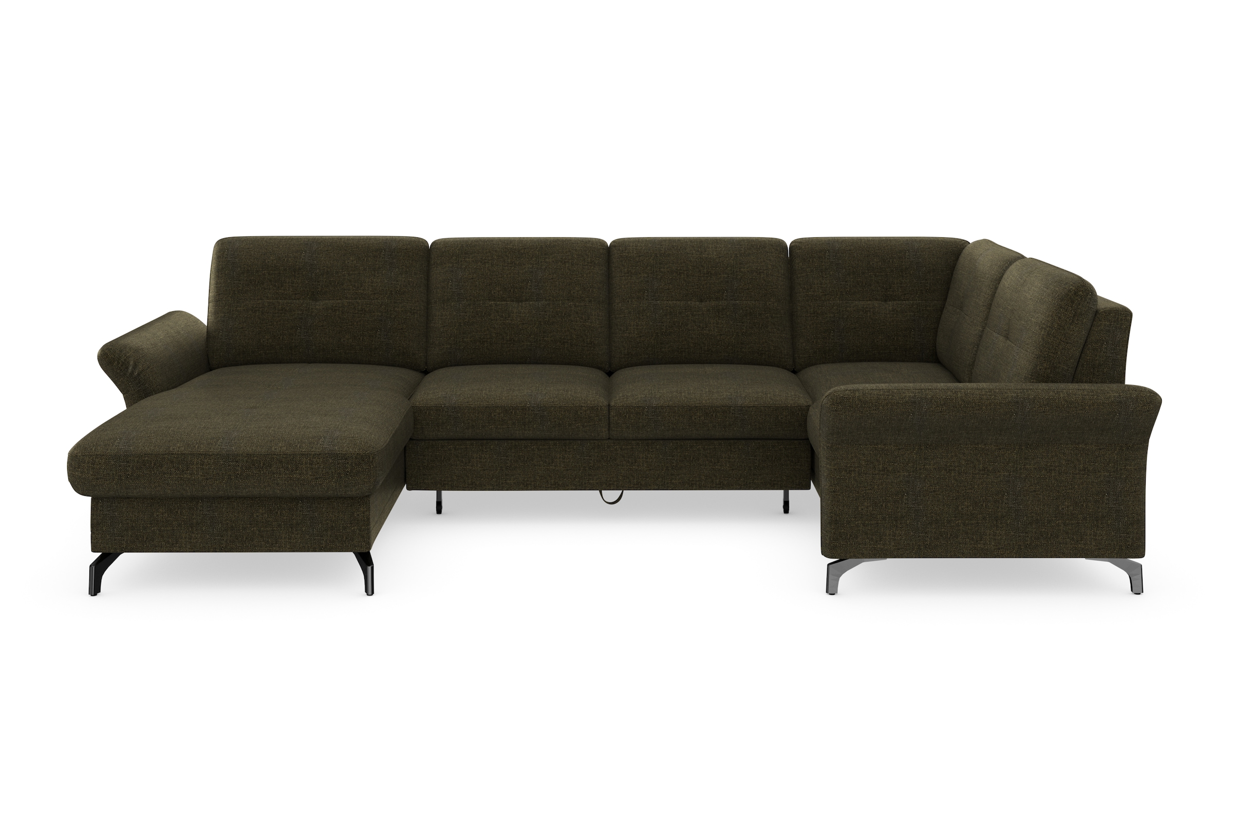 Home affaire Wohnlandschaft »Calando U-Form« wahlweise mit Bettfunktion, Be günstig online kaufen