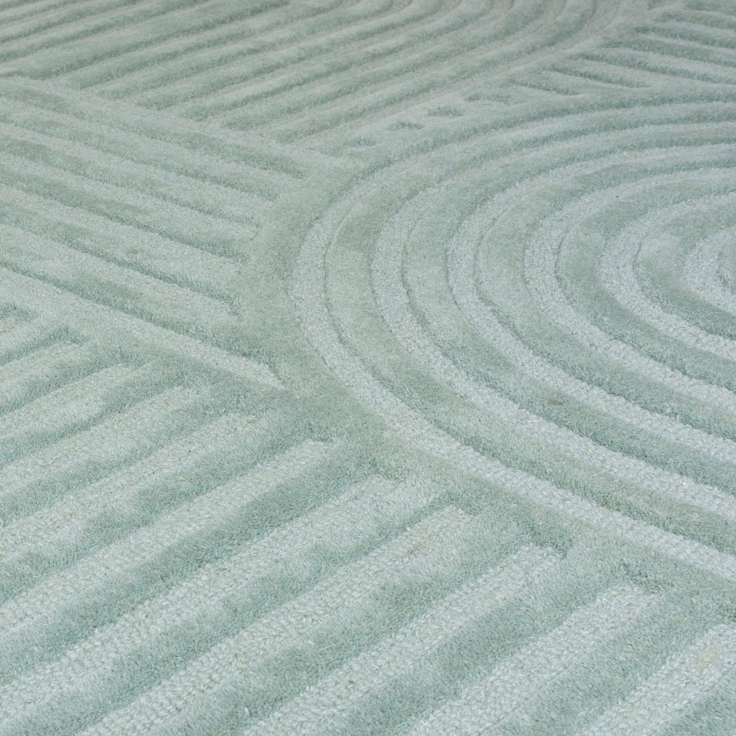 FLAIR RUGS Wollteppich »Zen Garden«, 10 mm Höhe, 100% Wolle, Hoch-Tief-Effekt, auch als Läufer und in Rund erhältlich