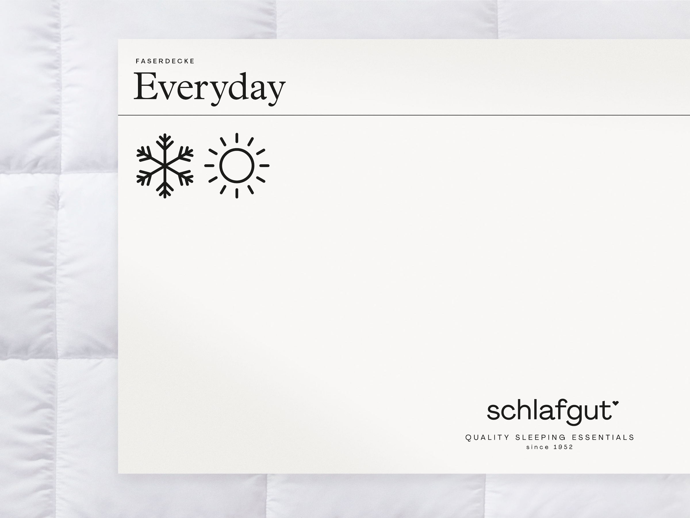 Schlafgut Kunstfaserbettdecke »Casual«, normal, (1 St.), langlebige Bettdecke in 135x200 oder 155x220 cm, Sommer oder Winter