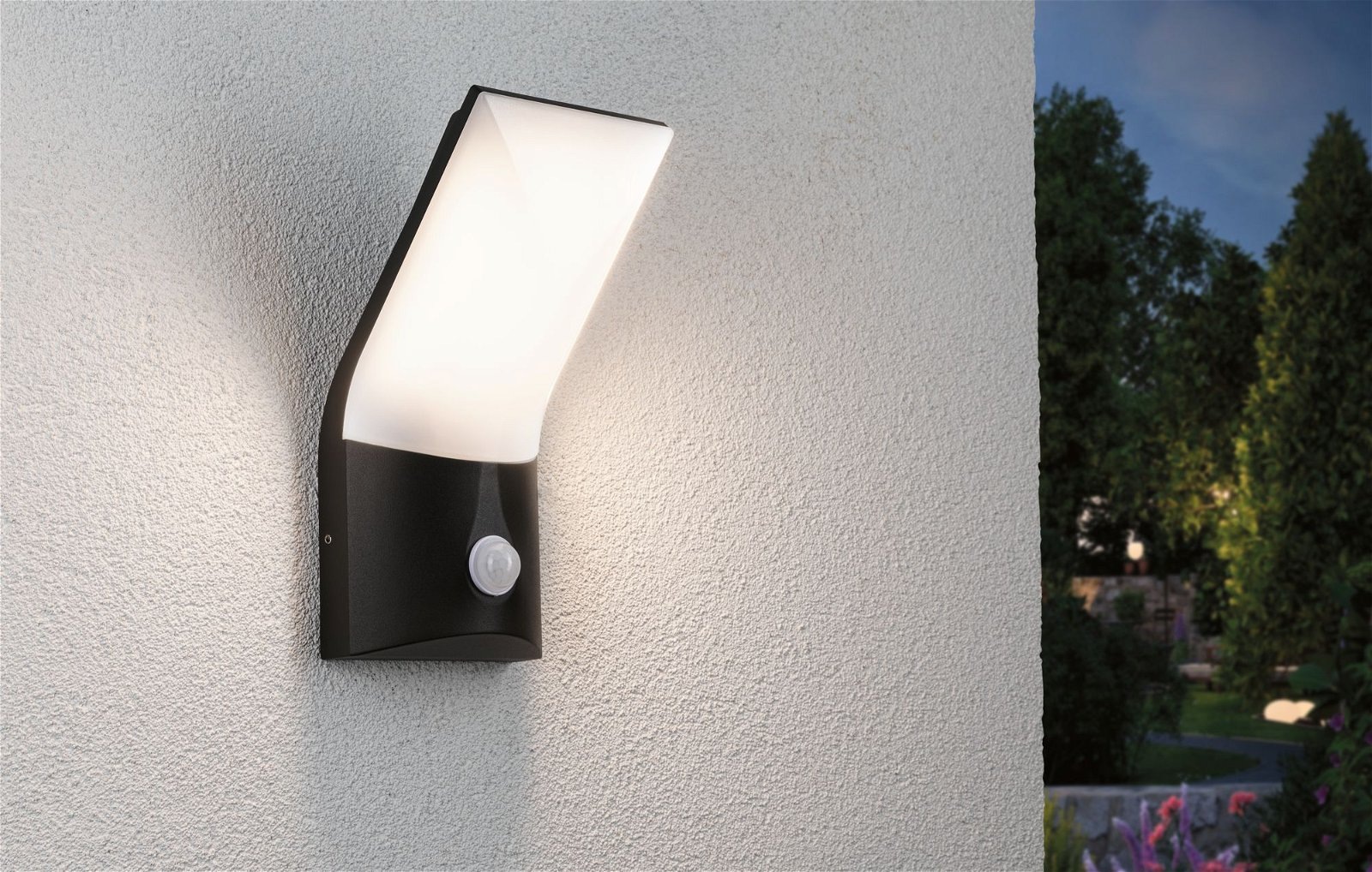 Paulmann LED Außen-Wandleuchte »Adya IP44 120x128mm 3000K 10W 750lm 230V Anthrazit Aluminium«, 1 flammig, Bewegungsmelder