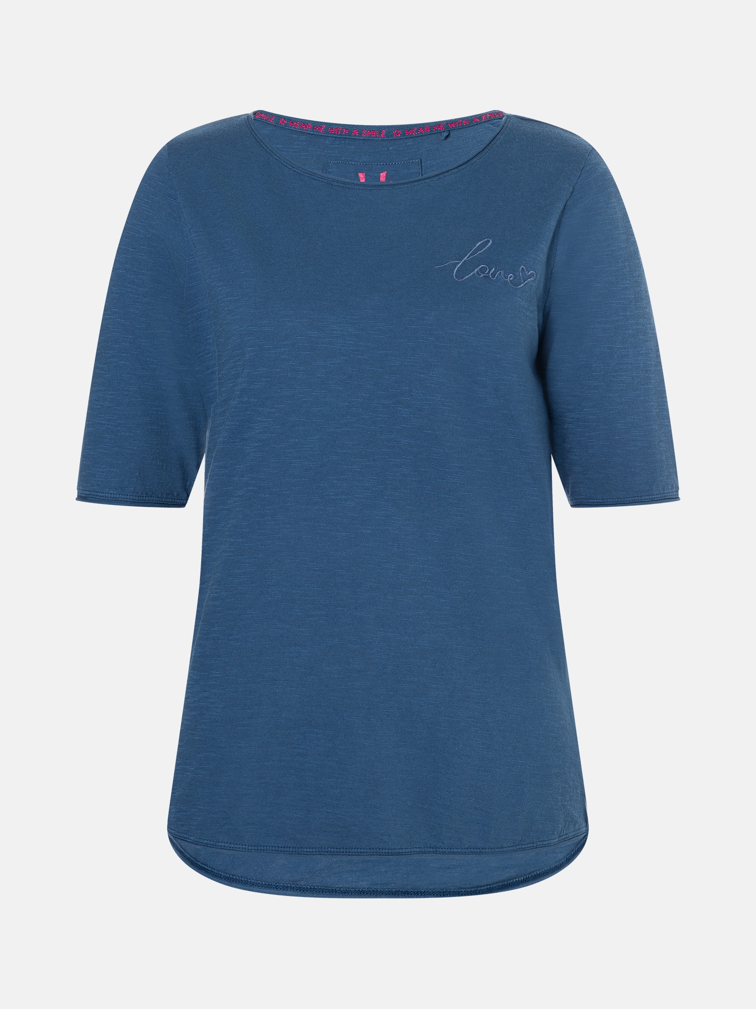 Lieblingsstück Rundhalsshirt »CandiceEP« mit Statement-Stickerei und im Batik-Look