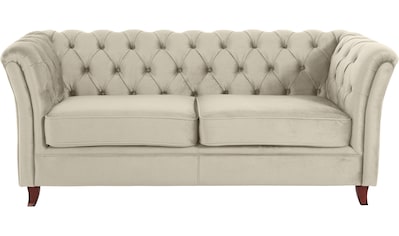 Chesterfield-Sofa »Reims«, mit echter Chesterfield-Knopfheftung, hochwertige Verarbeitung