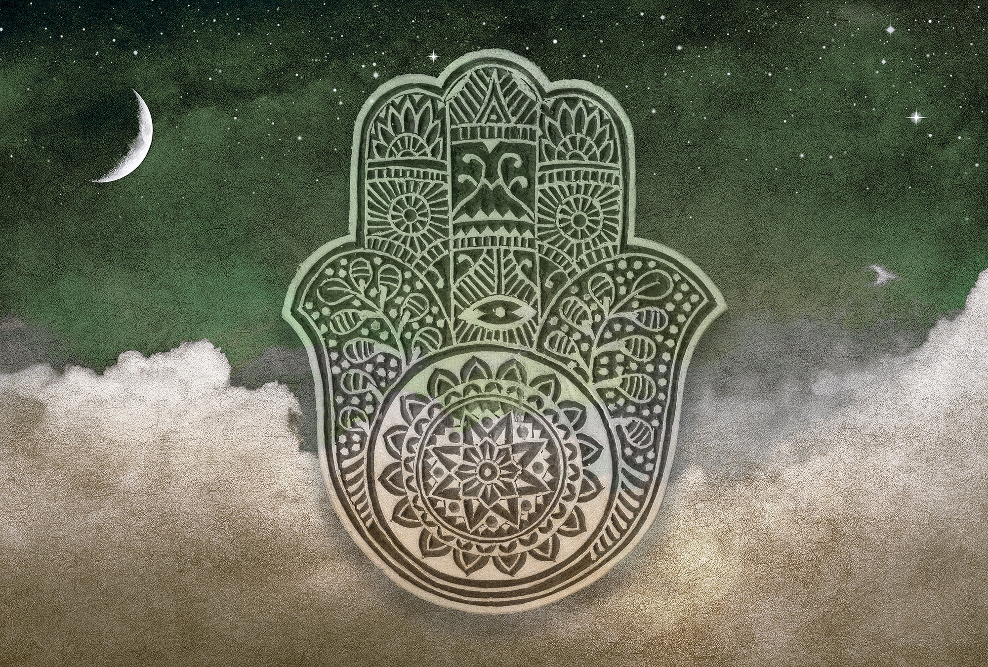 Architects Paper Fototapete »Atelier 47 Hamsa 2« orientalisch glatt Vlies, günstig online kaufen