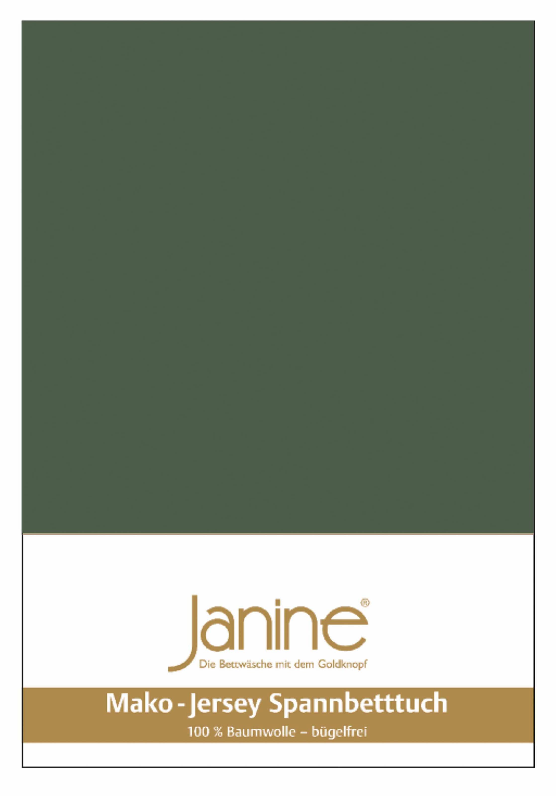 Janine Janine Spannbetttuch Mako-Feinjersey 5007 sonnengelb (63) Größe:  15 günstig online kaufen