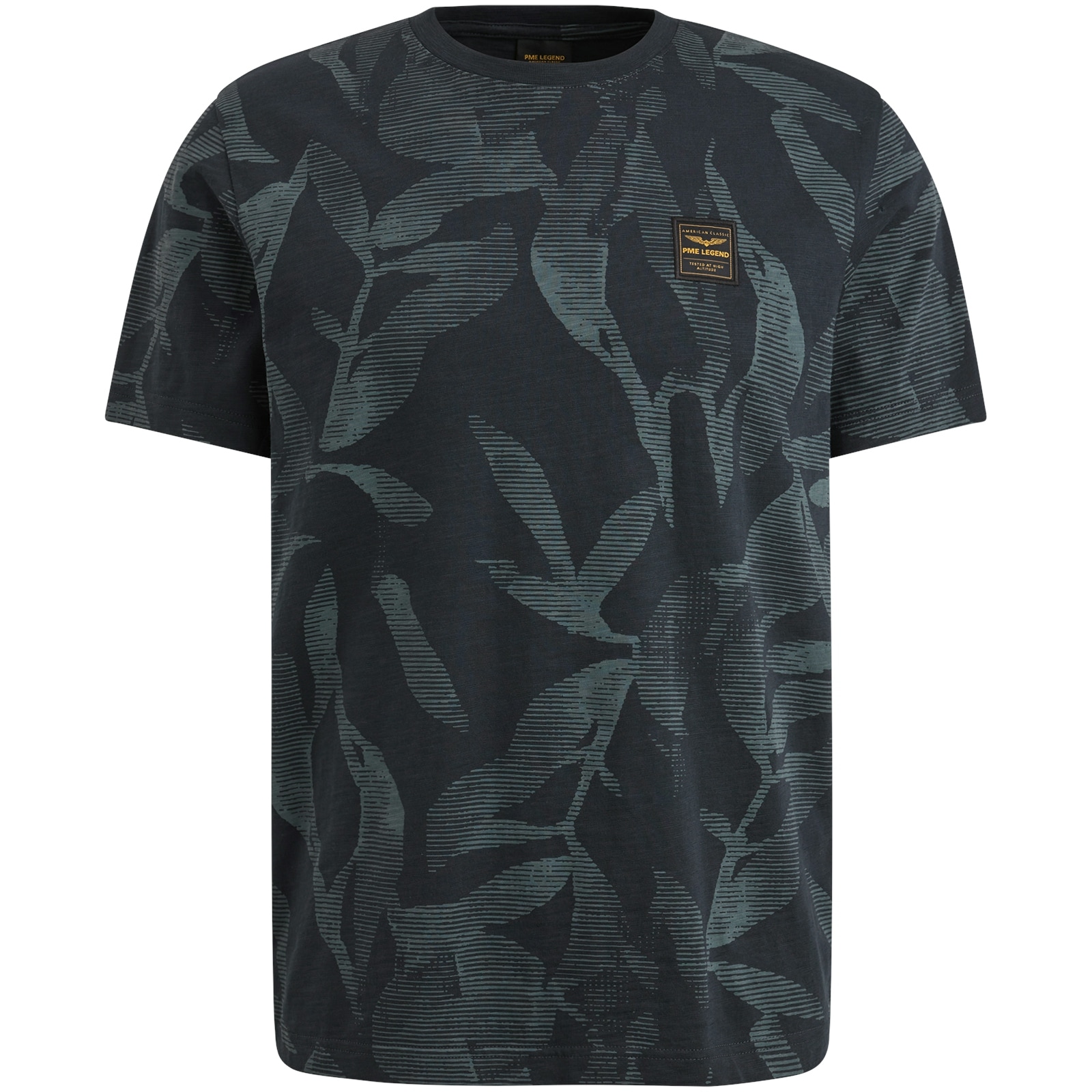 PME LEGEND T-Shirt »Short sleeve r-neck slub jersey aop«, mit All-Over Print