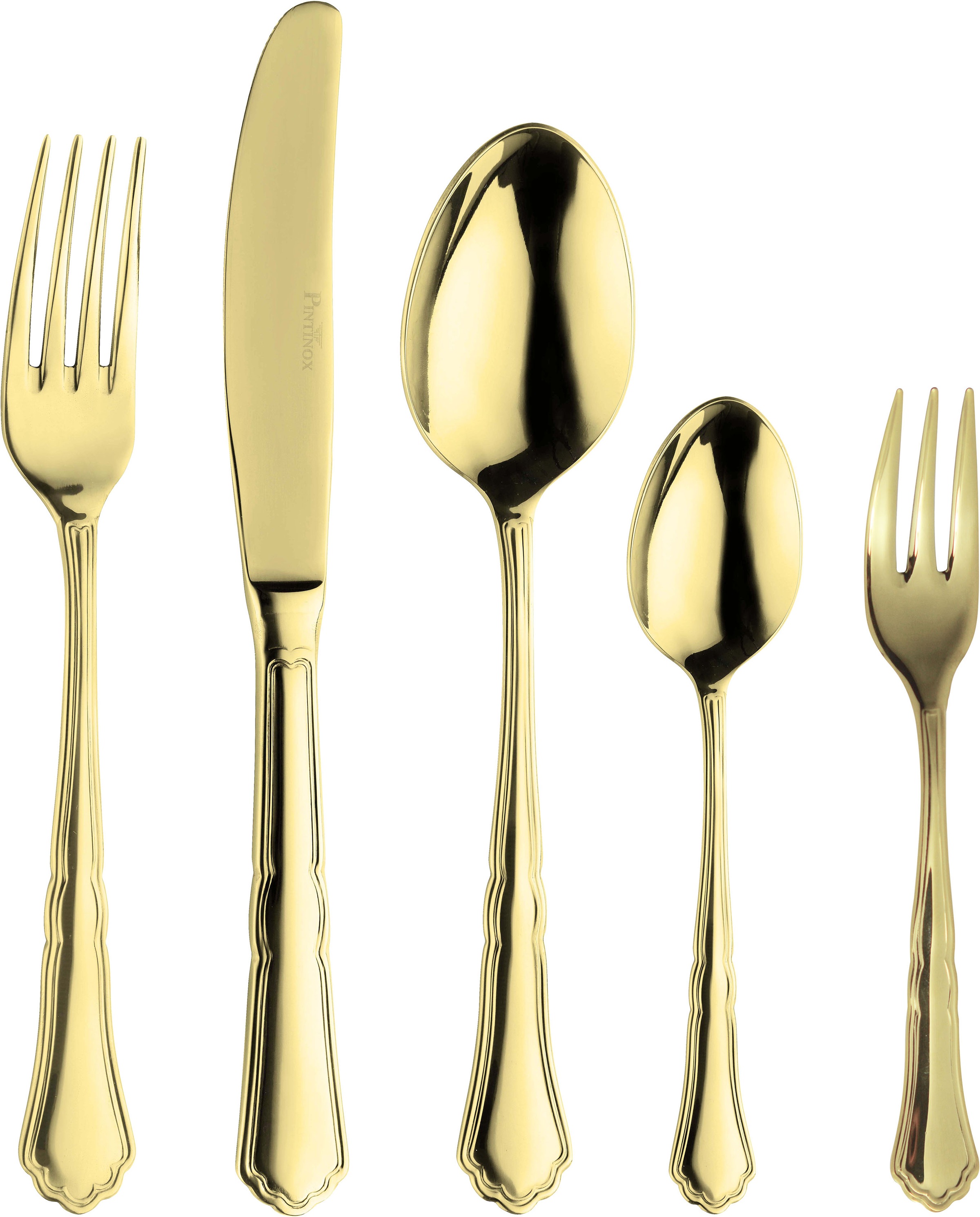 PINTINOX Besteck-Set »Settecento Treasure« Optik Gold PVD Beschichtung günstig online kaufen