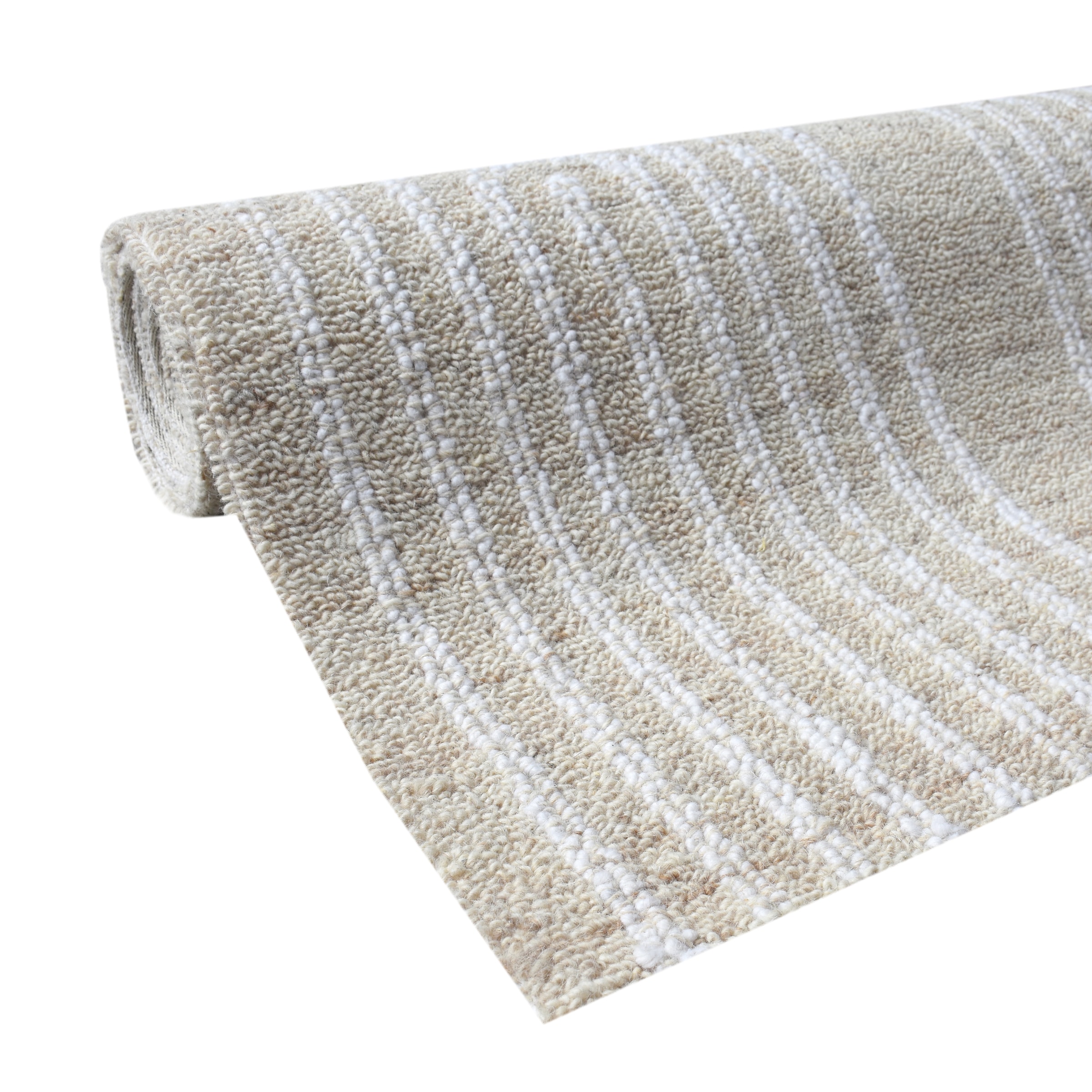 my home Wollteppich »Boras, handgefertigt, Wolle, Hoch-Tief-Struktur,« rechteckig 11 mm Höhe einfarbig, Wolle, Teppich, Wohnzimmer, Schlafzimmer, Esszimmer