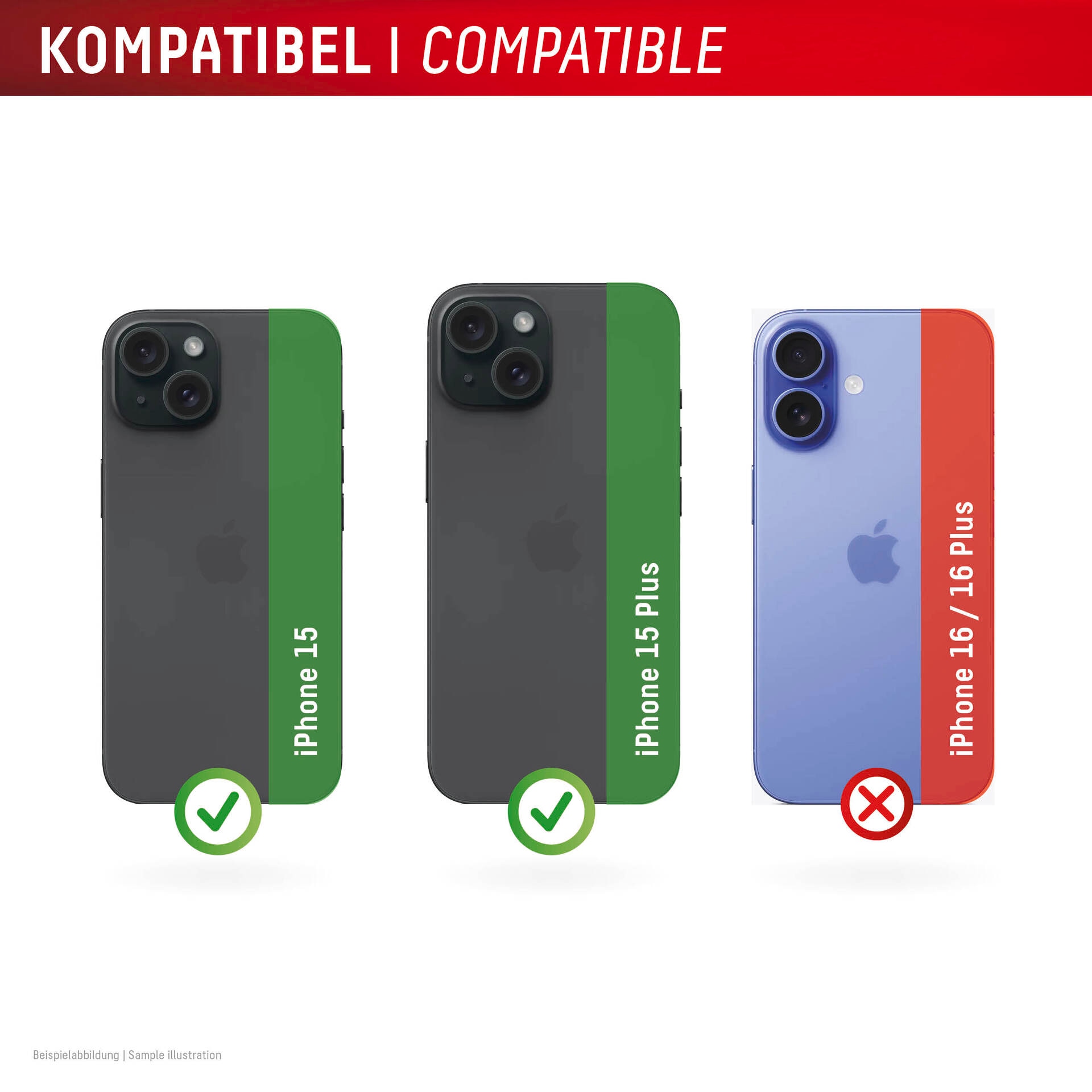 Displex Kameraschutzglas »Camera Lens Glass Single Glass Ring Protector« für Apple iPhone 15;Apple iPhone 15 Plus Packung, 2x Einzellinsen-Schutzringe,  Objektivschutz, Kameraschutz, kratz- & stoßfest