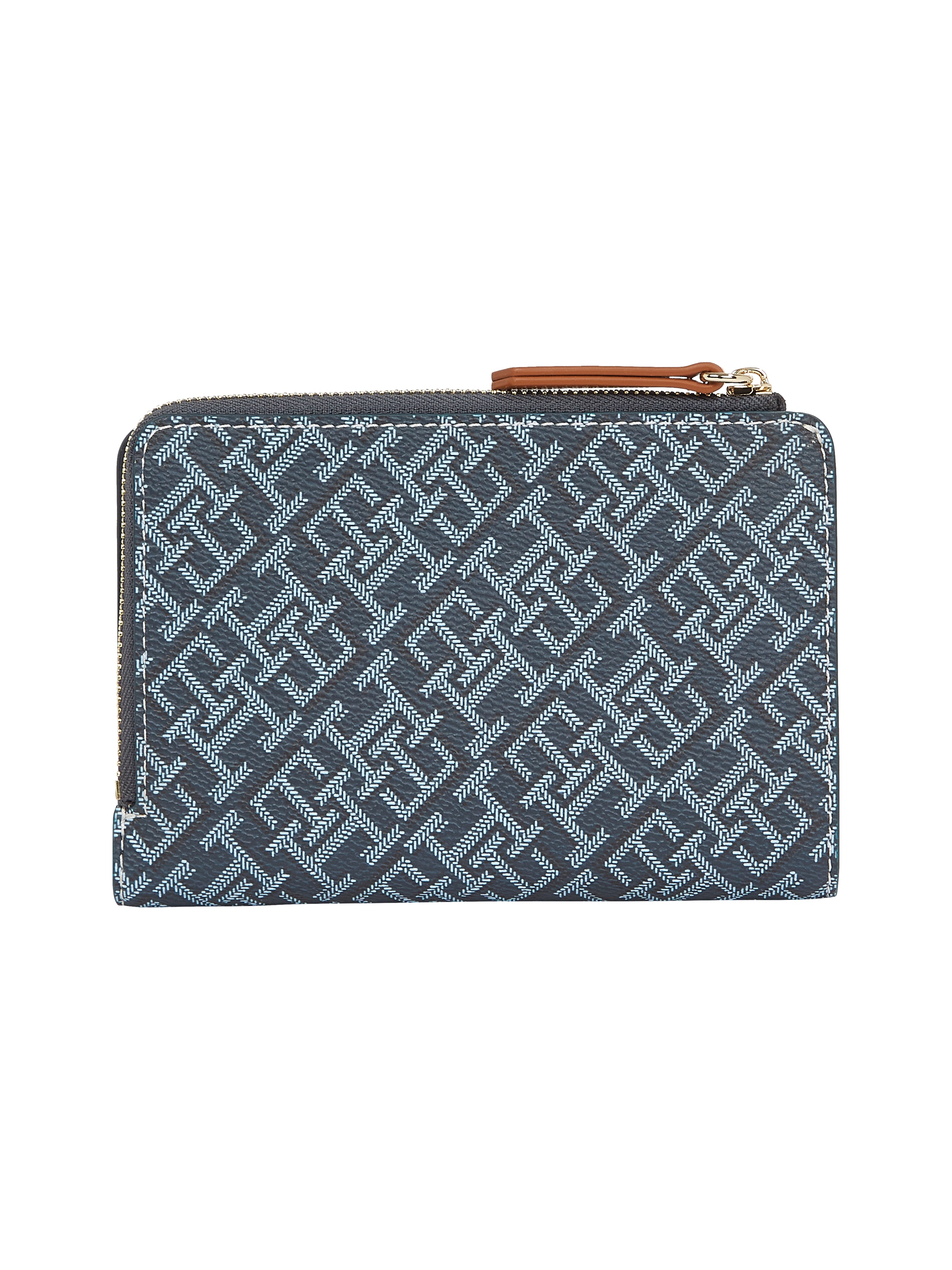 Tommy Hilfiger Geldbörse »TH MONOPLAY LEATHER MED 7 WALLET«, Damen Geldbeutel, Portemonnaie mit Allover-Logodruck