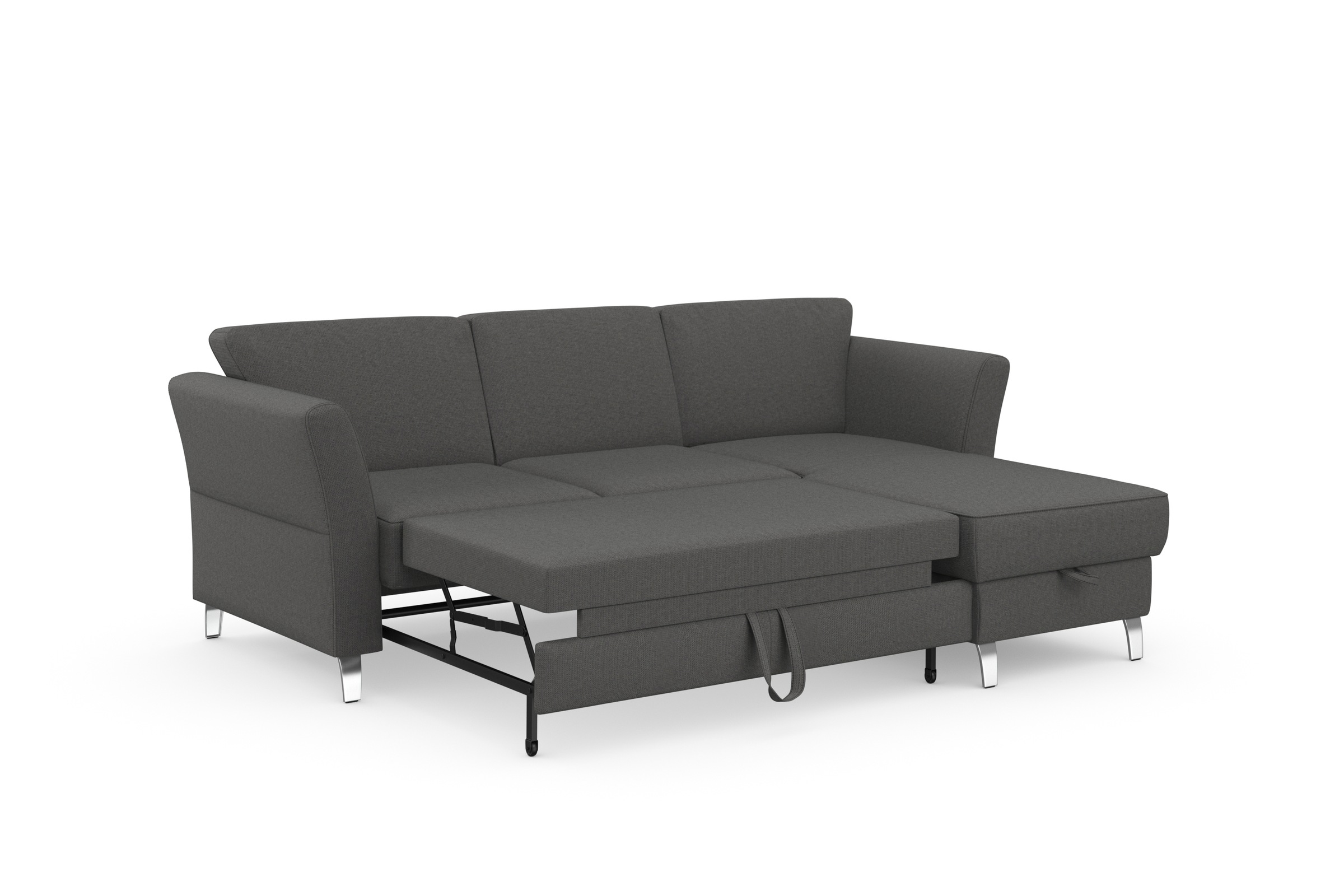 sit&more Ecksofa »Visby L-Form«, wahlweise mit Bettfunktion und Bettkasten, frei im Raum stellbar