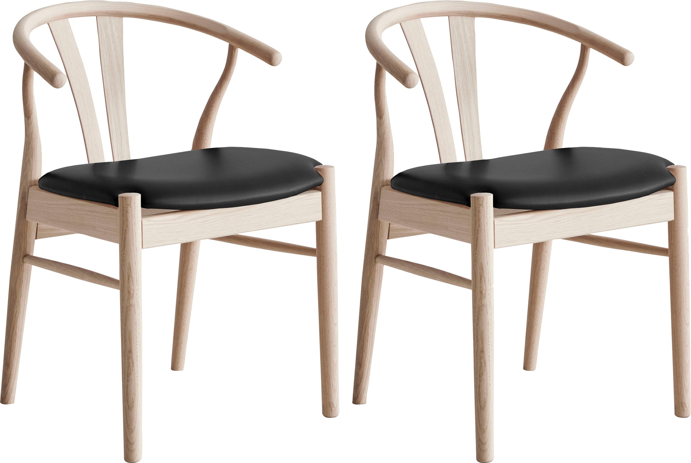 Hammel Furniture Holzstuhl »Findahl by Hammel Frida« (Set) 2 Stk. Kunstlede günstig online kaufen